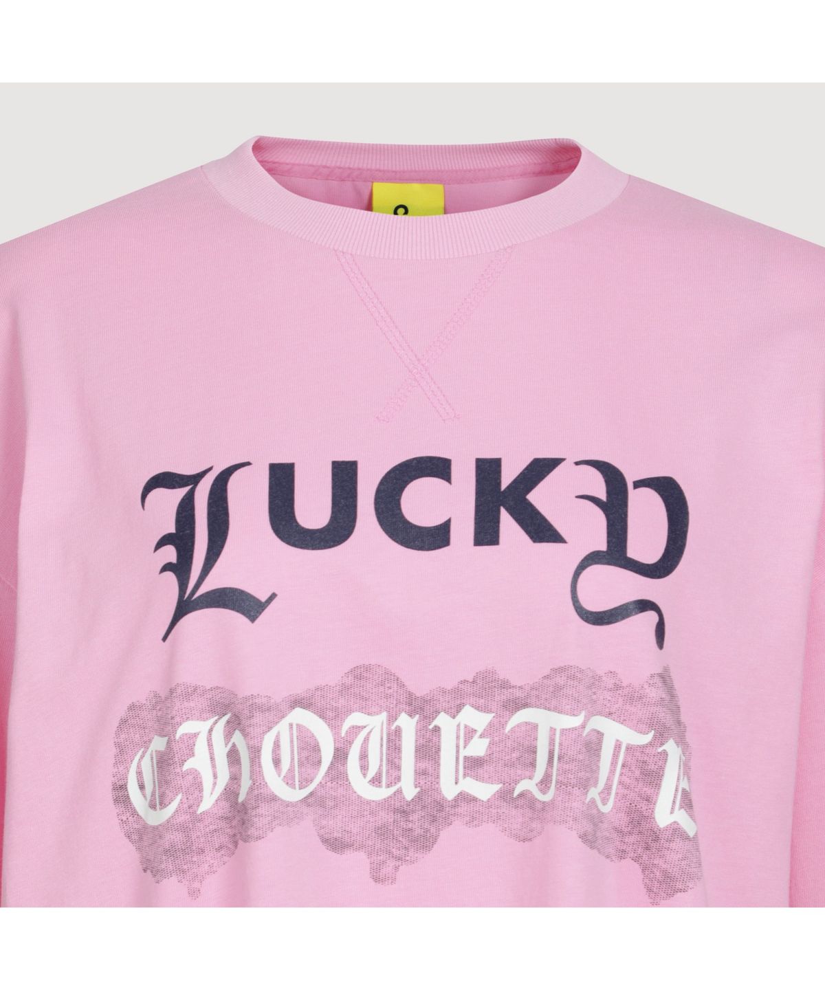 럭키슈에뜨(LUCKY CHOUETTE) Print Point Long Length Long-Sleeved T-Shirt (pink) LFTAS25190PIX