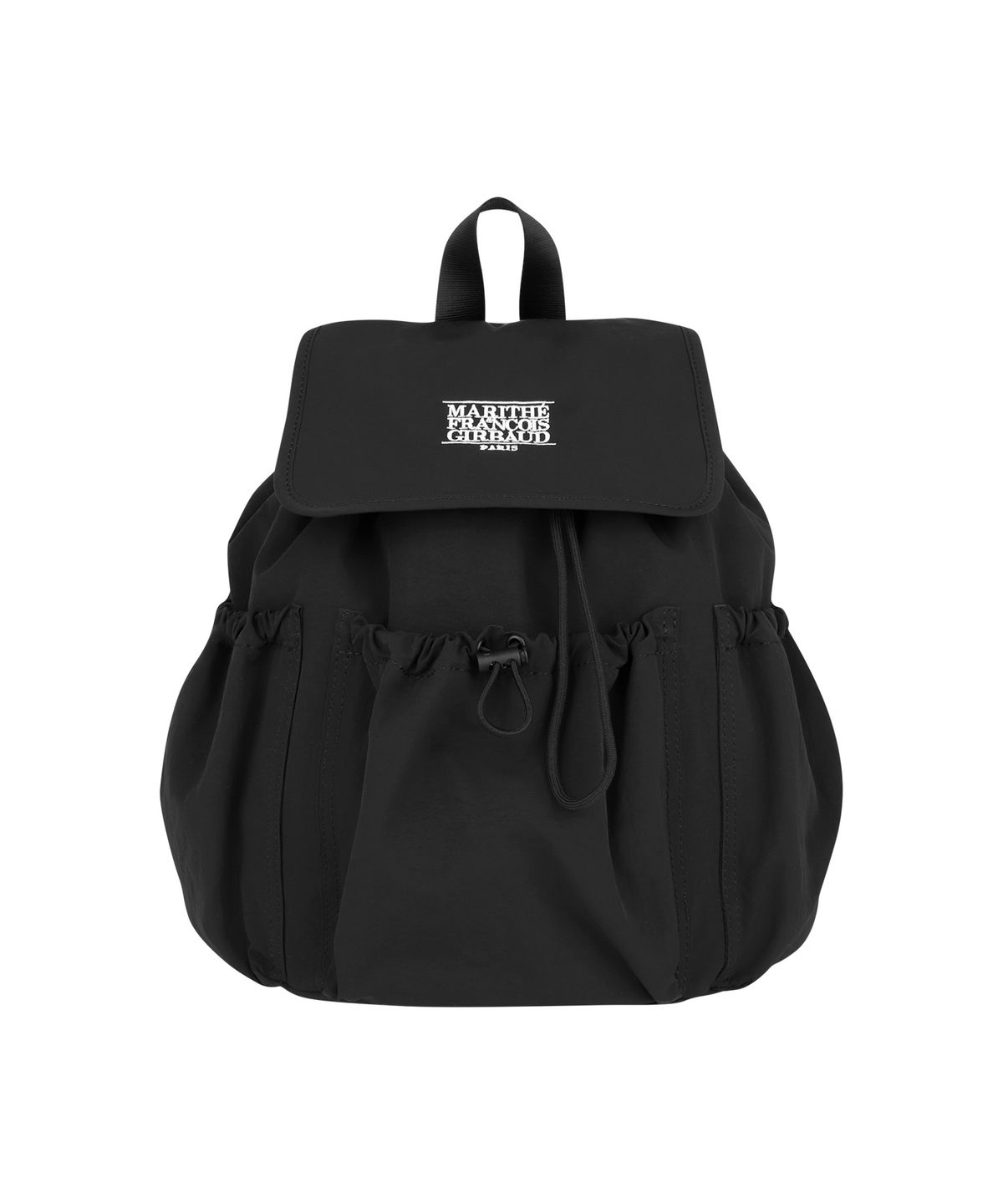 마리떼 프랑소와 저버(MARITHÉ + FRANҪOIS GIRBAUD) CLASSIC LOGO STOPPER POCKET BACKPACK black