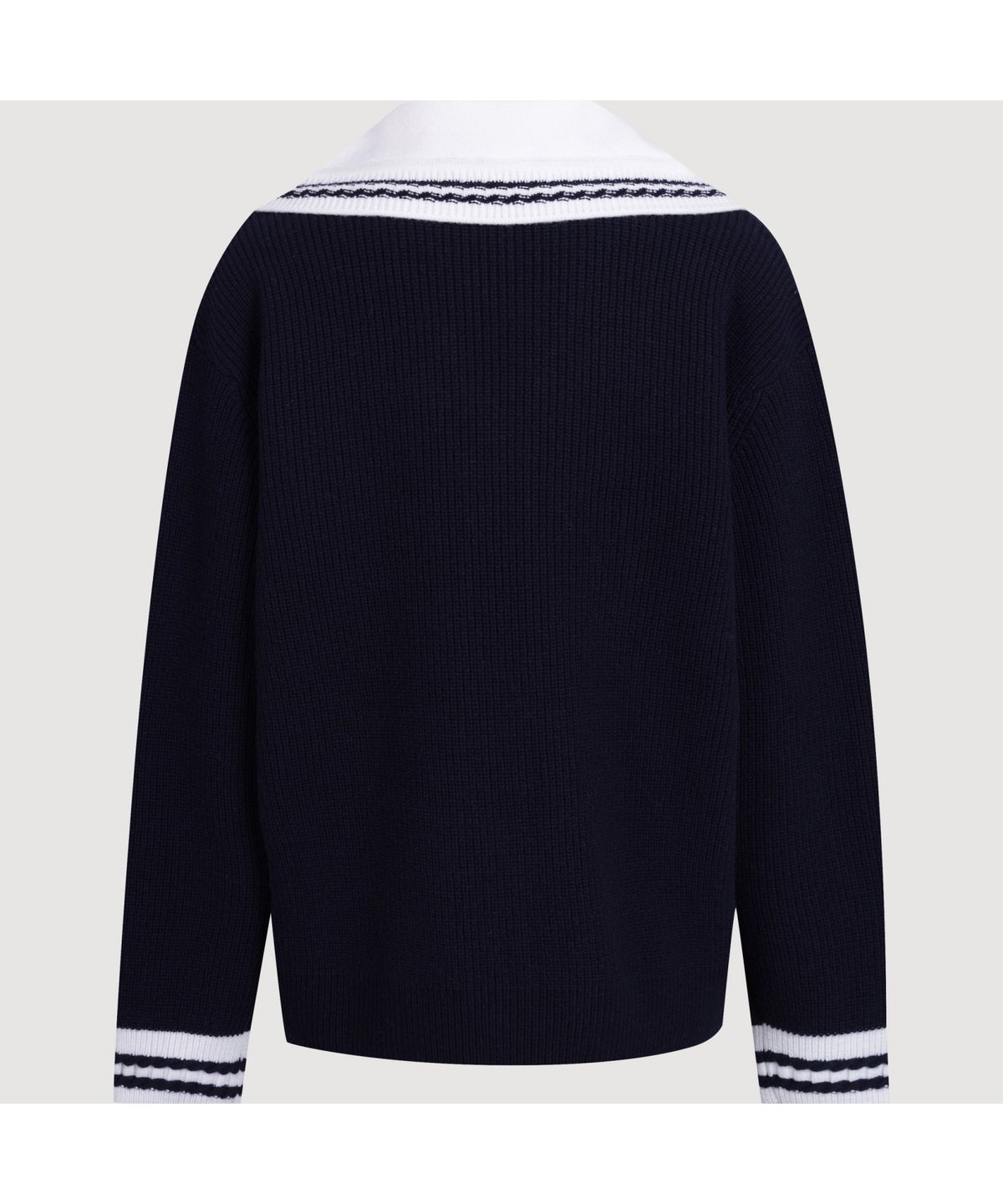 럭키슈에뜨(LUCKY CHOUETTE) Mini Sailor Knit Cardigan (navy) LFWCS25130NYX