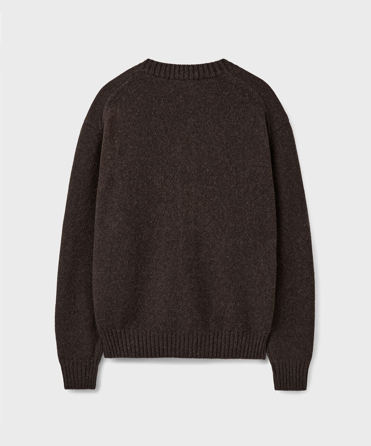 브랜디드(BRANDED) BRUSHED ALPACA CARDIGAN [DUSTY BROWN]
