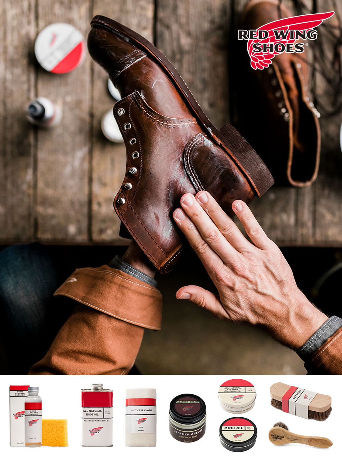 레드윙(REDWING) 슈케어 용품 컬렉션