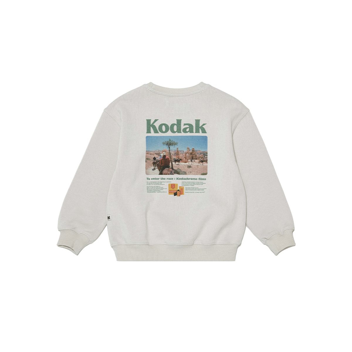 코닥 키즈(KODAK KIDS) 씨너리 그래픽 맨투맨 키즈 LIGHT GREY