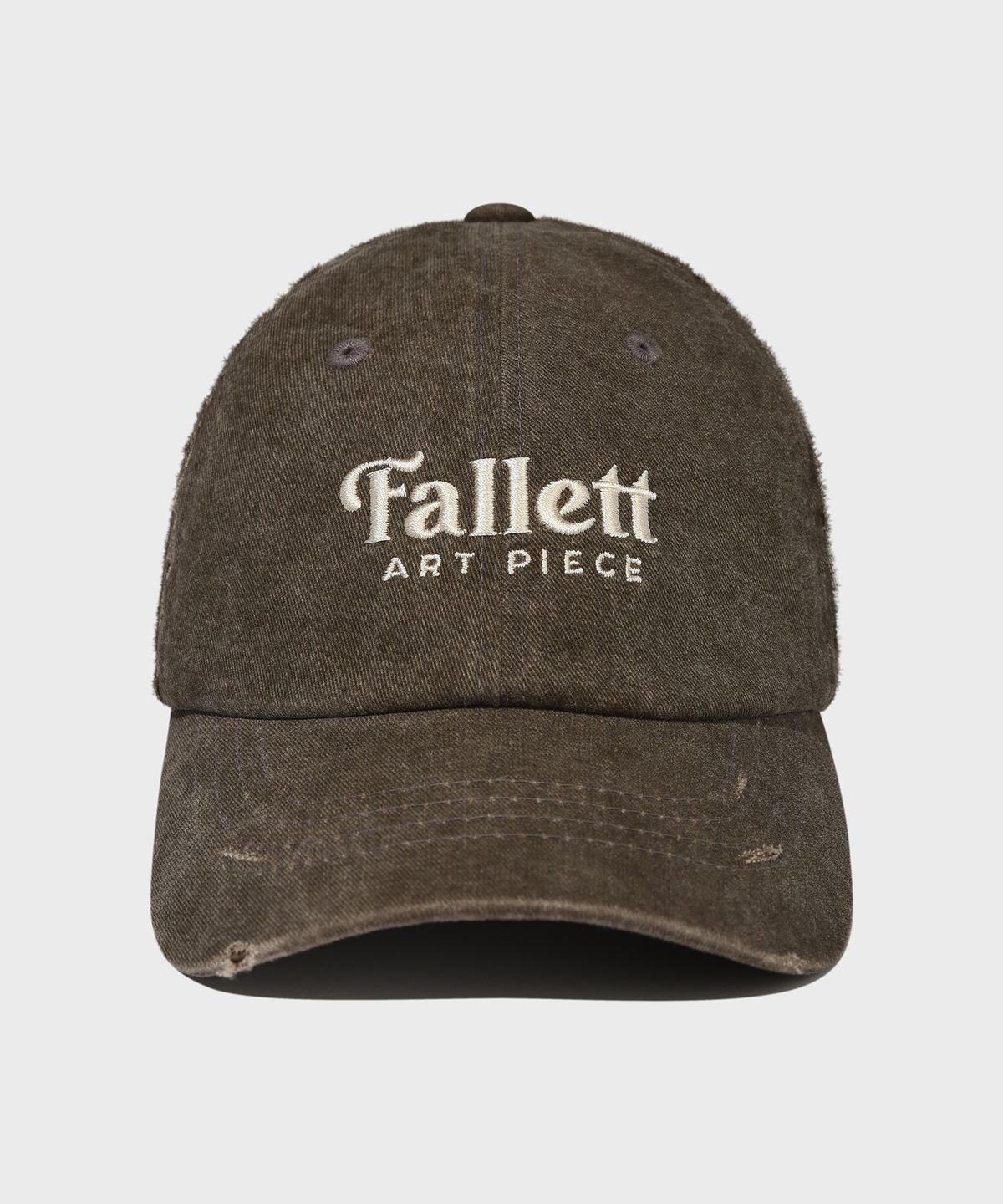 팔렛(FALLETT) 데미지 볼캡 브라운