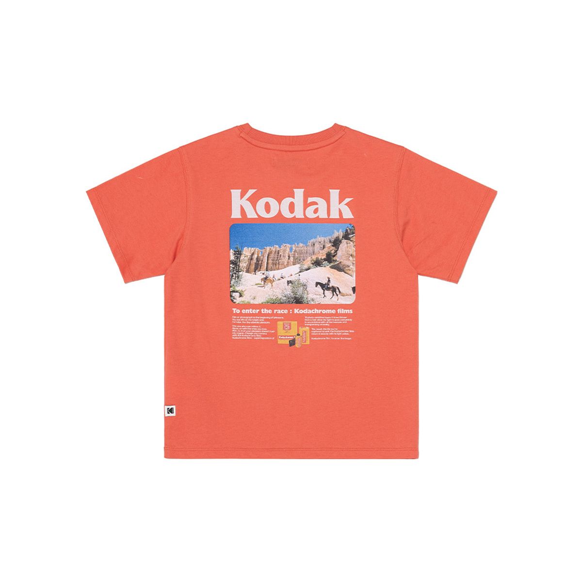 코닥 키즈(KODAK KIDS) 씨너리 그래픽 반팔티셔츠 키즈 RED