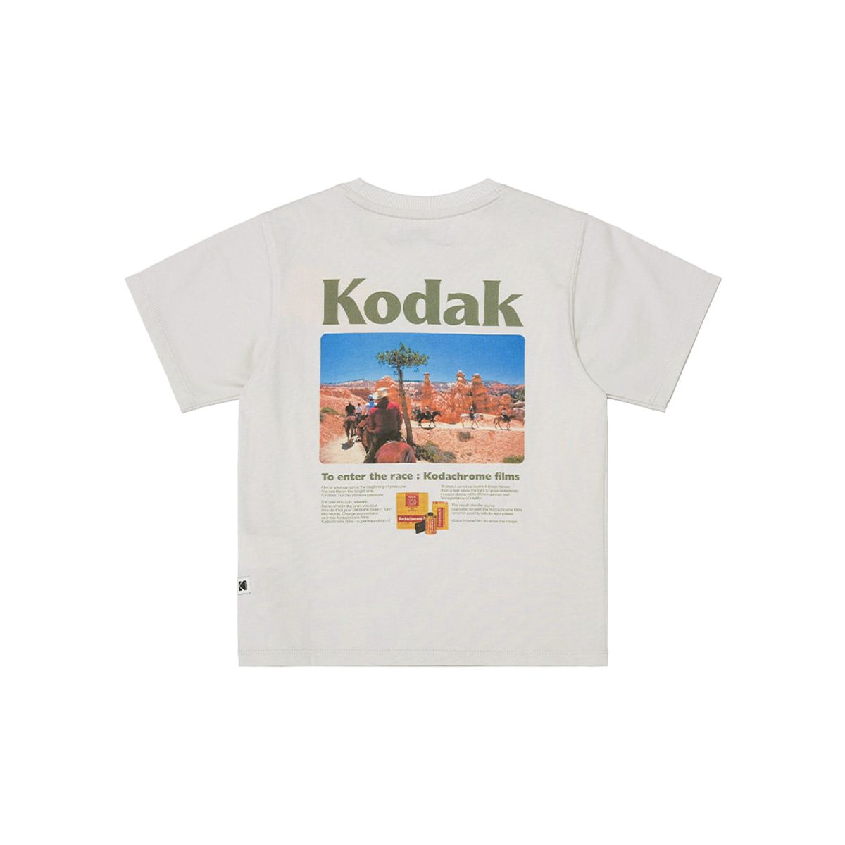 코닥 키즈(KODAK KIDS) 씨너리 그래픽 반팔티셔츠 키즈 LIGHT GREY
