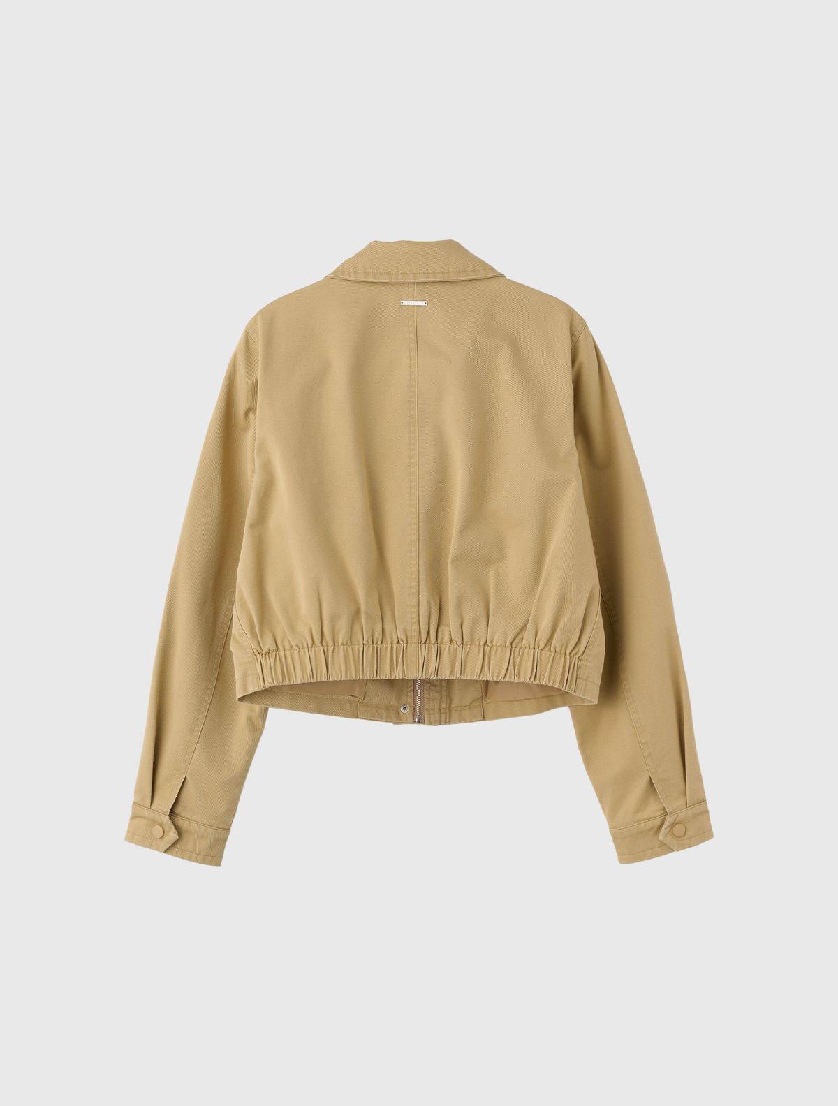 제너럴아이디어(GENERALIDEA) 숏 집업 코튼 자켓 [BEIGE] / WBE1L07504