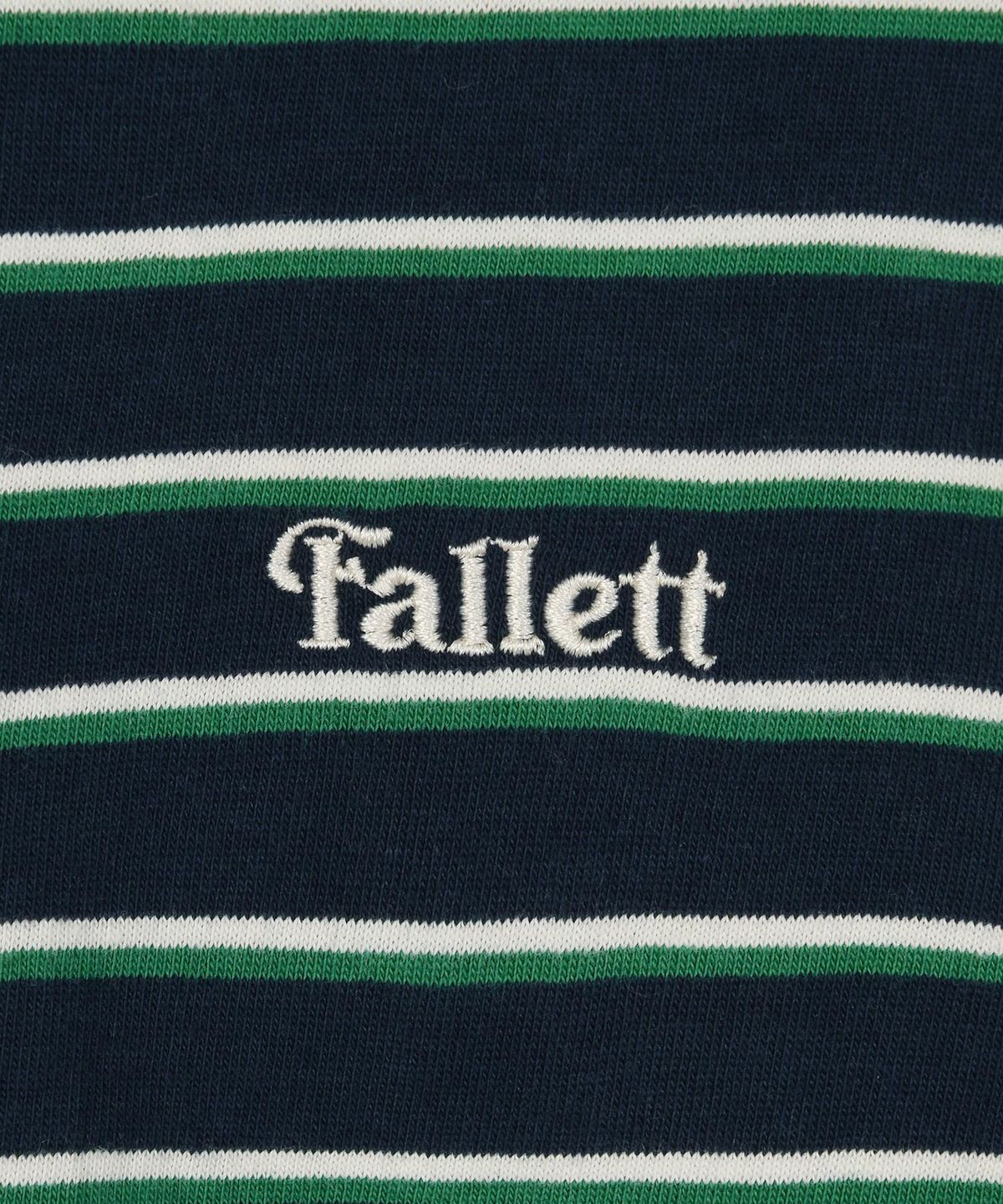 팔렛(FALLETT) 스트라이프 폴로티 네이비