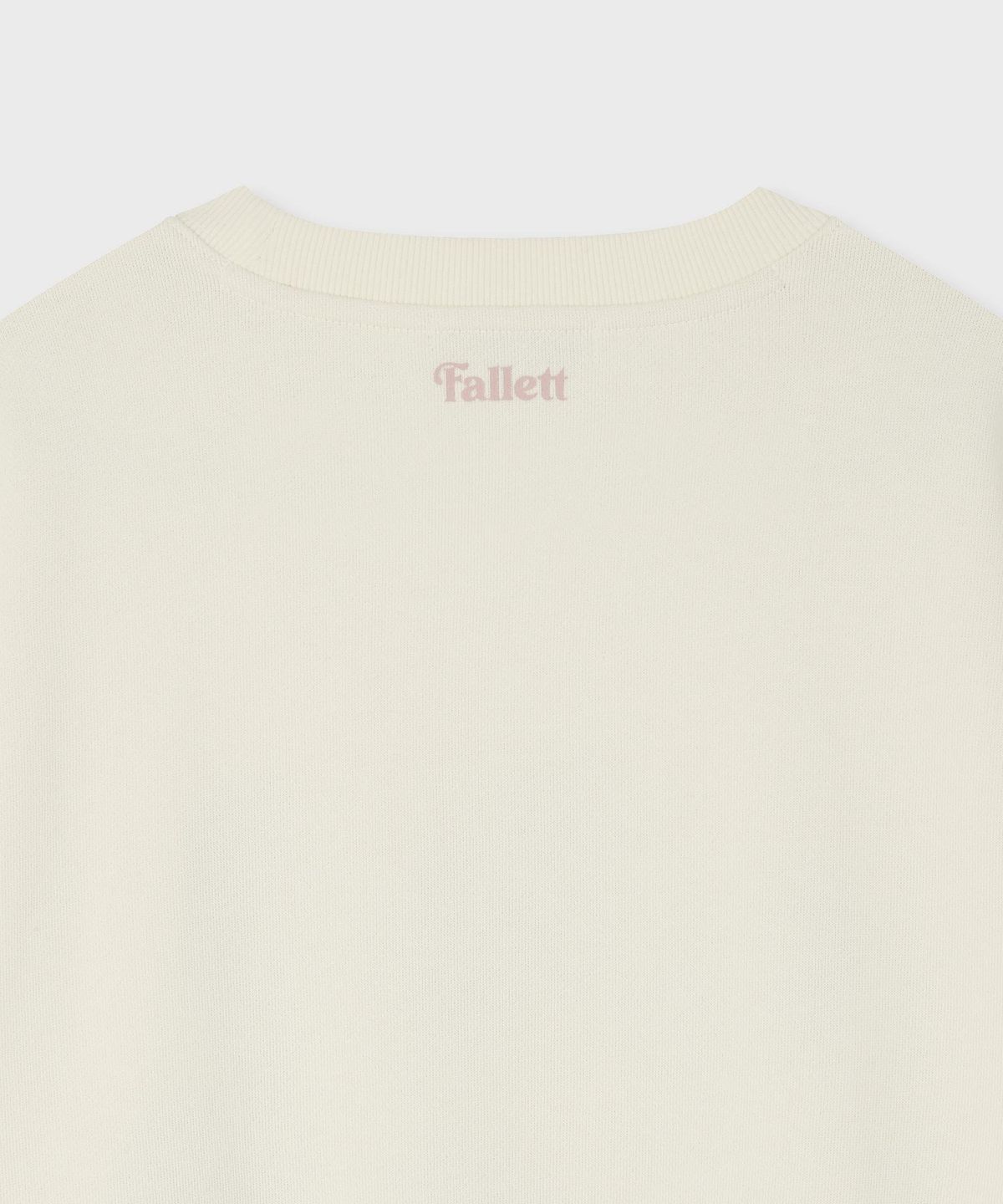 팔렛(FALLETT) 부클 플라워 맨투맨 아이보리