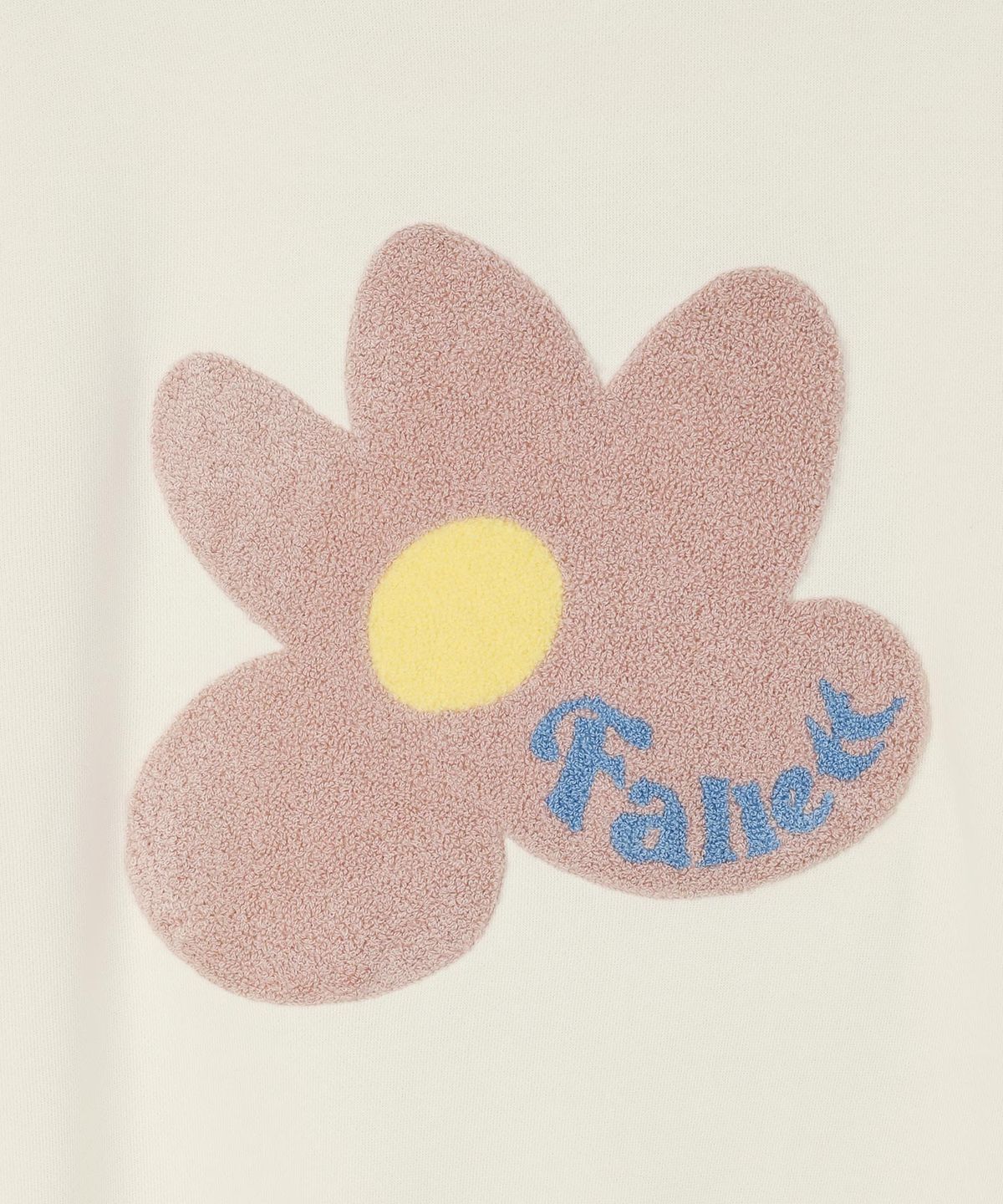 팔렛(FALLETT) 부클 플라워 맨투맨 아이보리