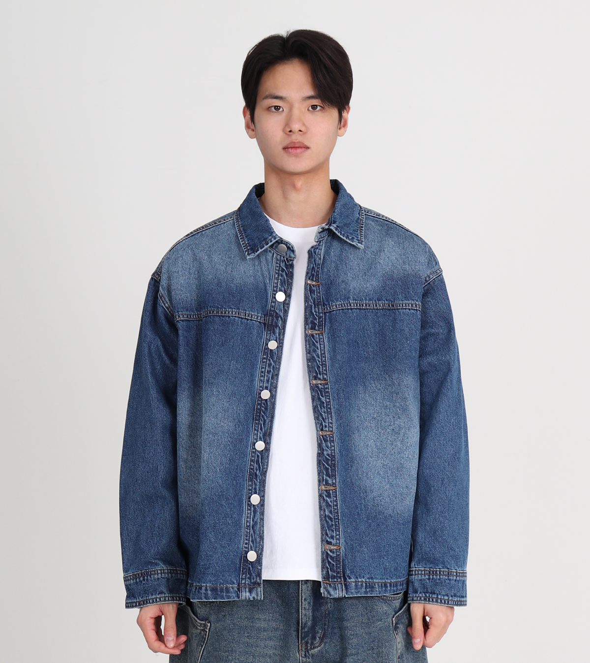 버튼서울(BUTTON SEOUL) 청 아우터 셔츠