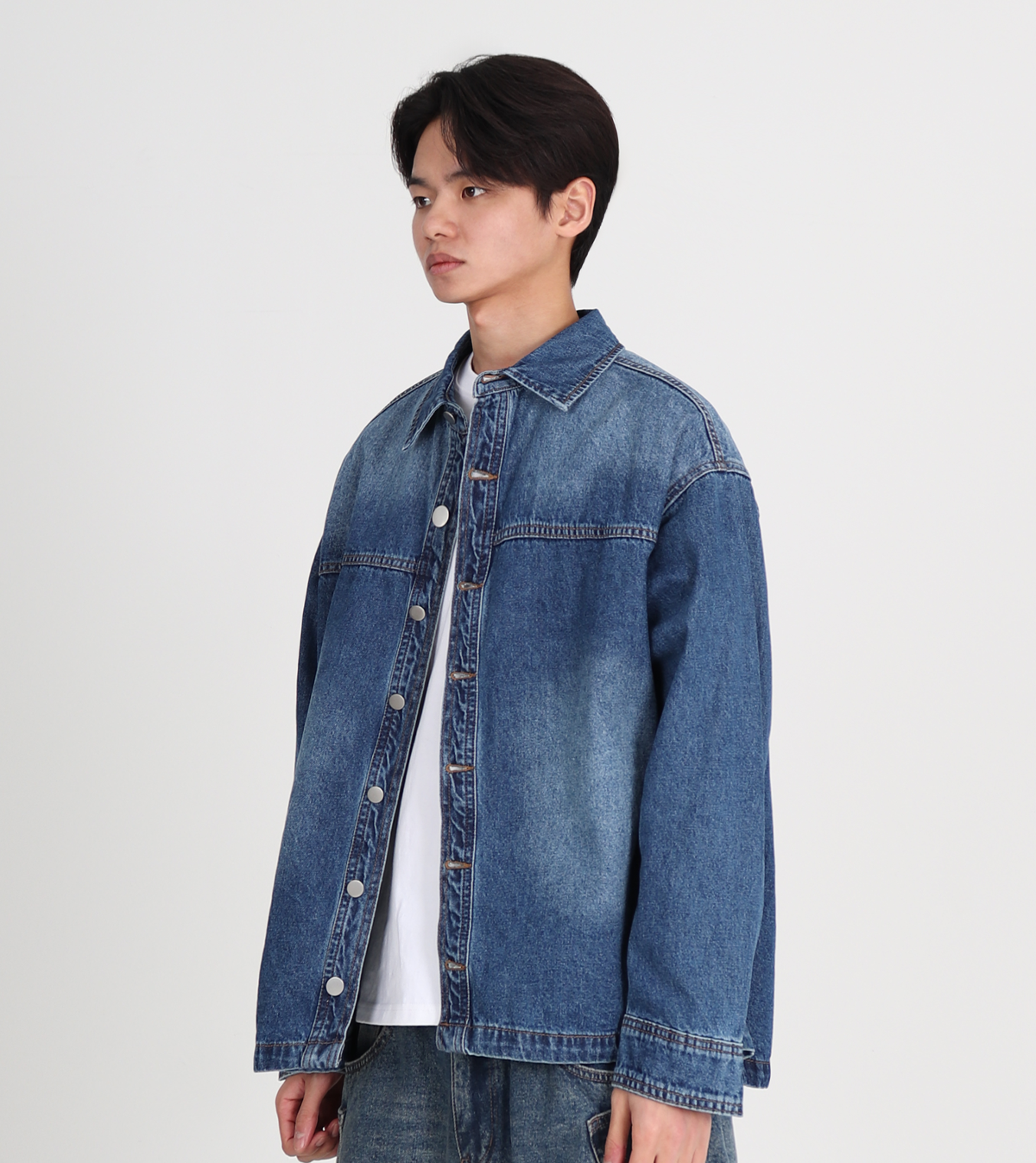 버튼서울(BUTTON SEOUL) 청 아우터 셔츠
