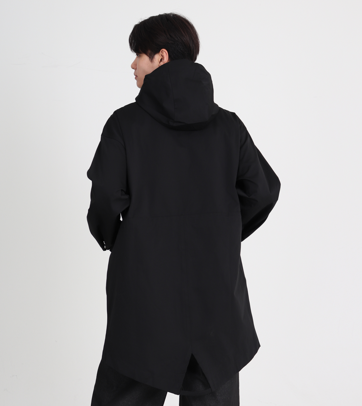 버튼서울(BUTTON SEOUL) 사파리 레인 후드 코트 3color (블랙)
