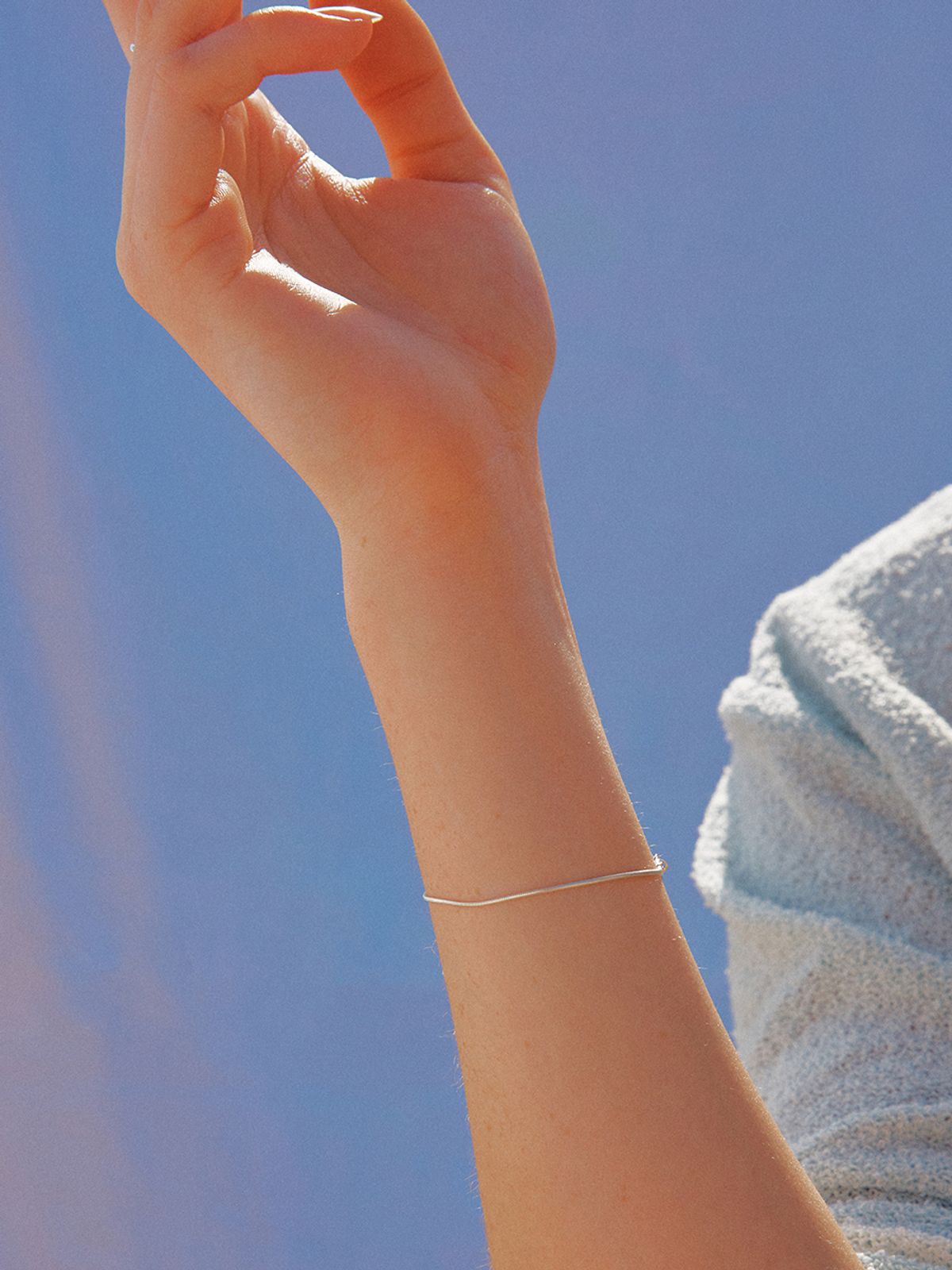 아쿠푸(ACOOPU) [925 silver] aha snake chain bracelet