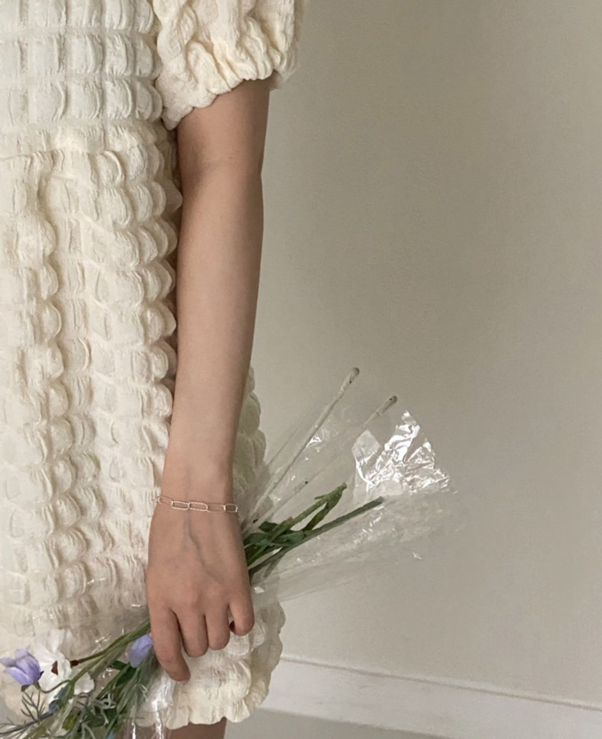아쿠푸(ACOOPU) [925 silver] noho round cutting chain bracelet