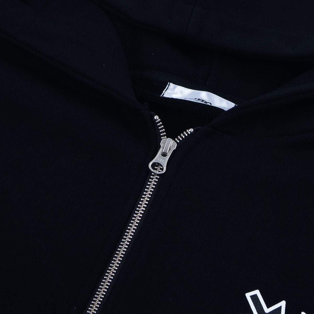 헤테로(HETERO) Pixel-cursor Zip-up Hoodie_Black