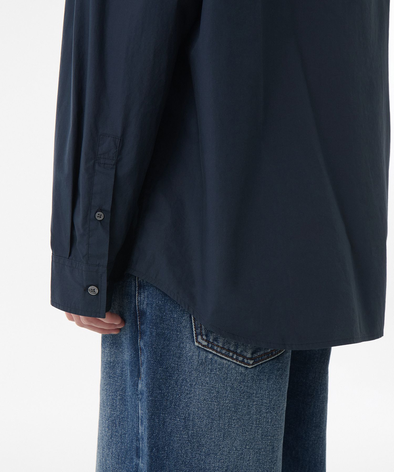 ★MUSINSA STANDARD★ Relaxed soft poplin shirt navy MMESH105 MUSINSA | MUSINSA STANDARD Relaxed Soft Poplin Shirt [Navy]