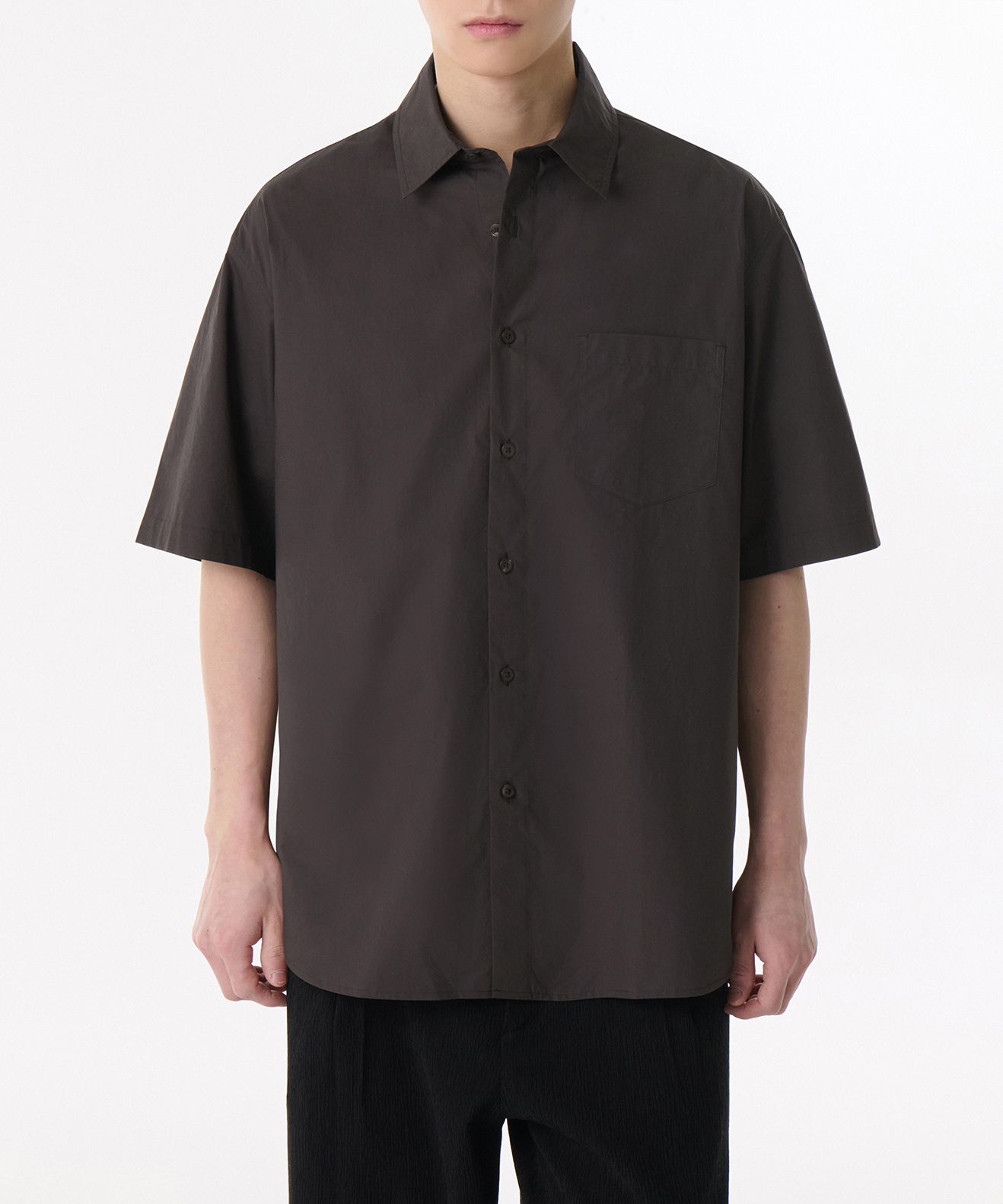 ★MUSINSA STANDARD★ Relaxed soft poplin shirt light beige M MUSINSA | MUSINSA STANDARD Relaxed Soft Poplin Short Sleeve