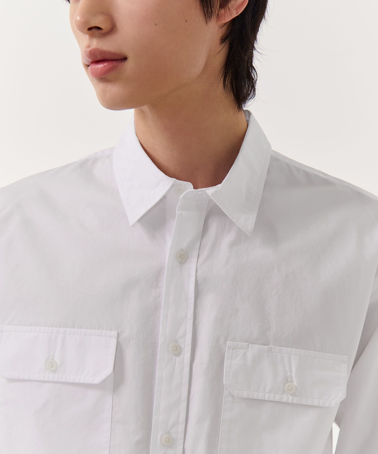 ★MUSINSA STANDARD★ Relaxed Soft Poplin Officer Shirt White MUSINSA公式 | MUSINSA STANDARD Relaxed Soft Poplin Officer
