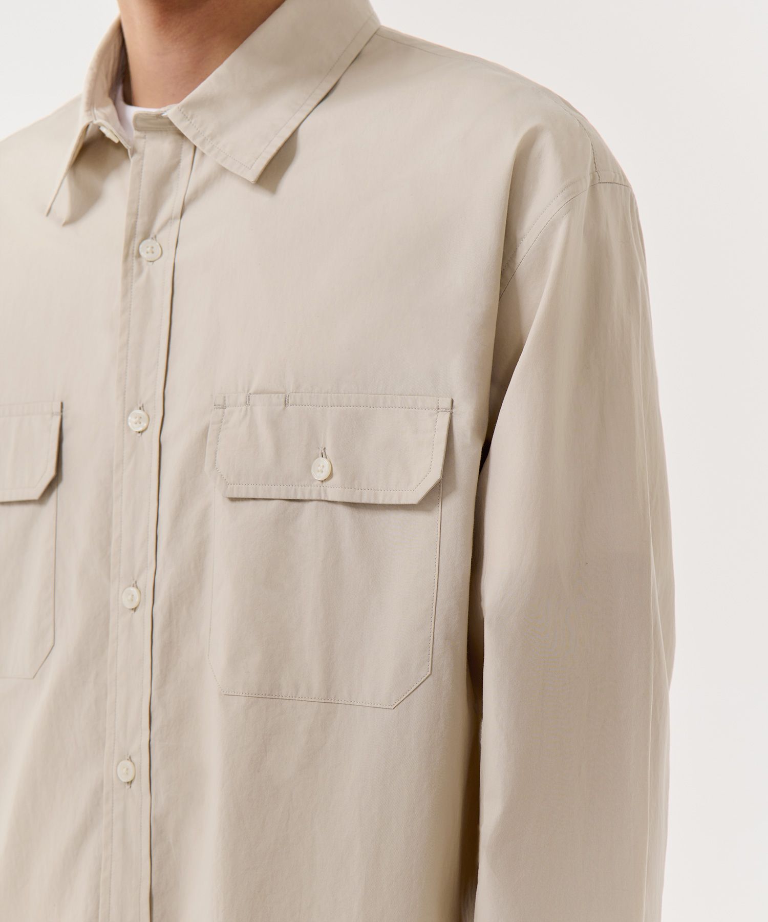 ★MUSINSA STANDARD★ Relaxed Soft Poplin Officer Shirt White MUSINSA公式 | MUSINSA STANDARD Relaxed Soft Poplin Officer
