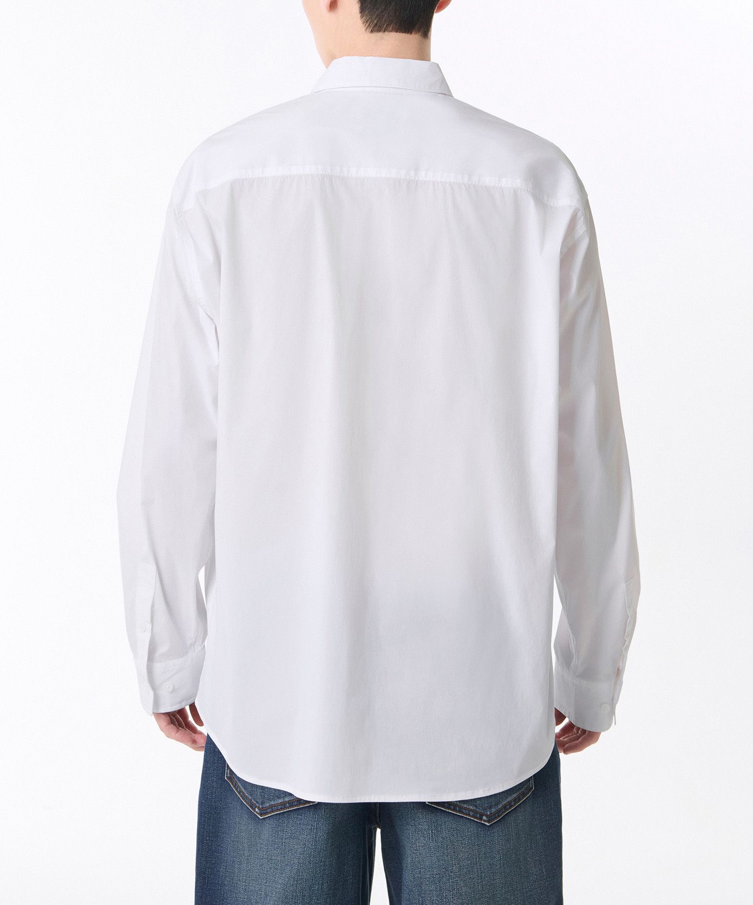 ★MUSINSA STANDARD★ Cool Standard Relaxed Nylon Shirt White MUSINSA公式 | MUSINSA STANDARD [Cool Standard] Relaxed Nylon
