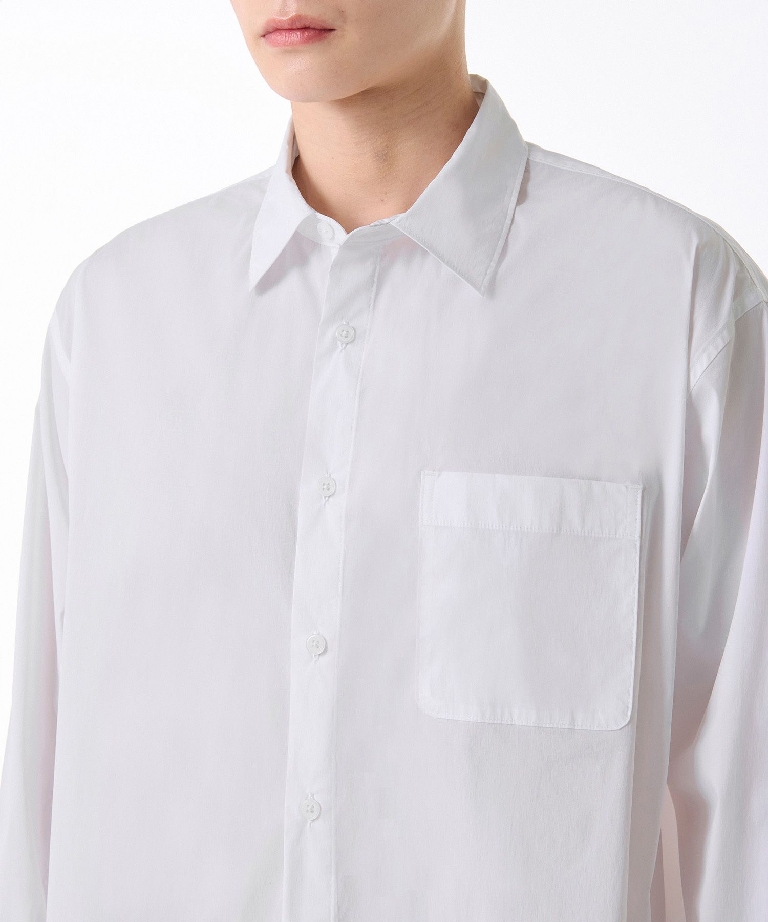 ★MUSINSA STANDARD★ Cool Standard Relaxed Nylon Shirt White MUSINSA公式 | MUSINSA STANDARD [Cool Standard] Relaxed Nylon