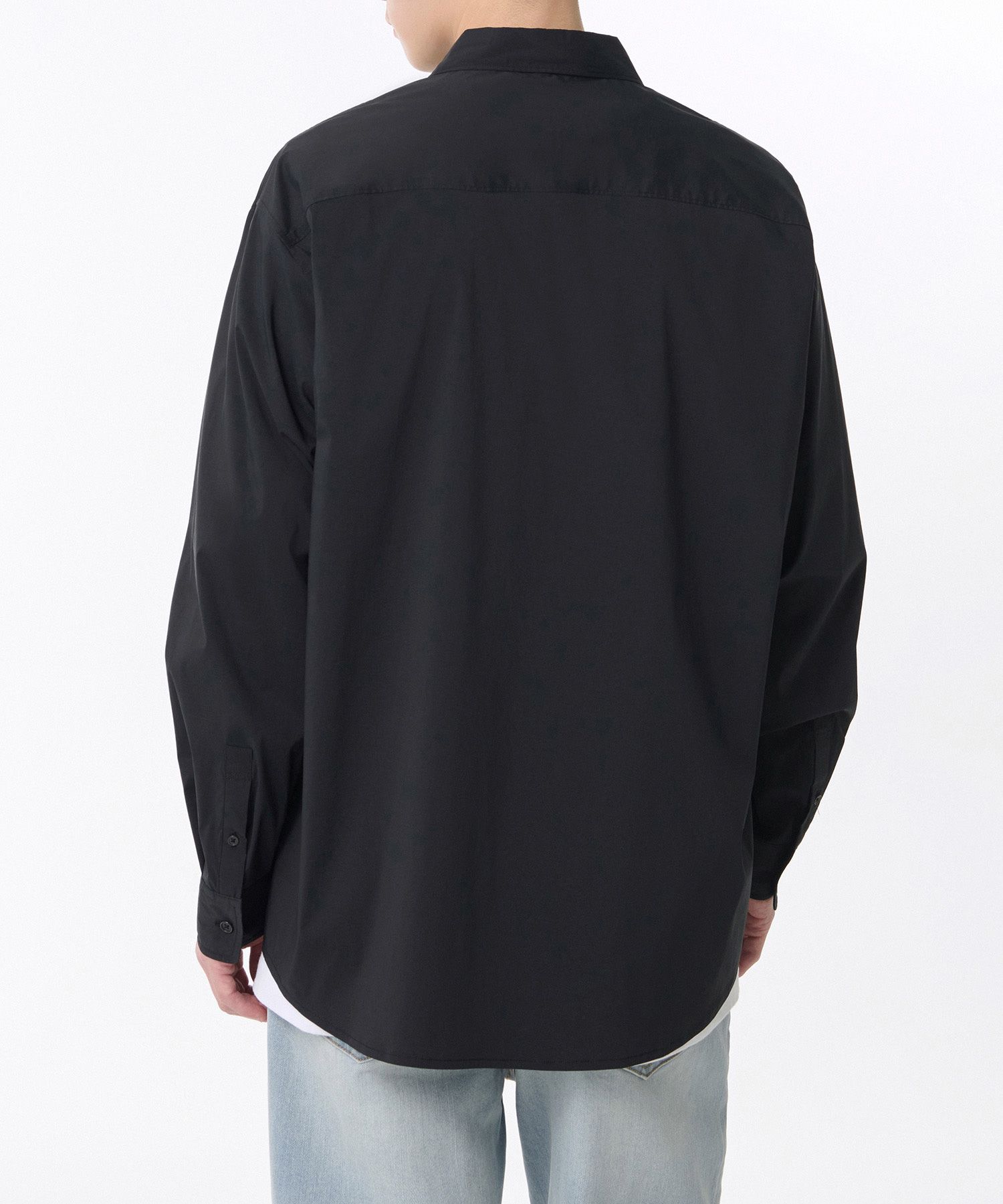★MUSINSA STANDARD★ Cool Standard Relaxed Nylon Shirt Black MUSINSA | MUSINSA STANDARD [Cool Standard] Relaxed Nylon