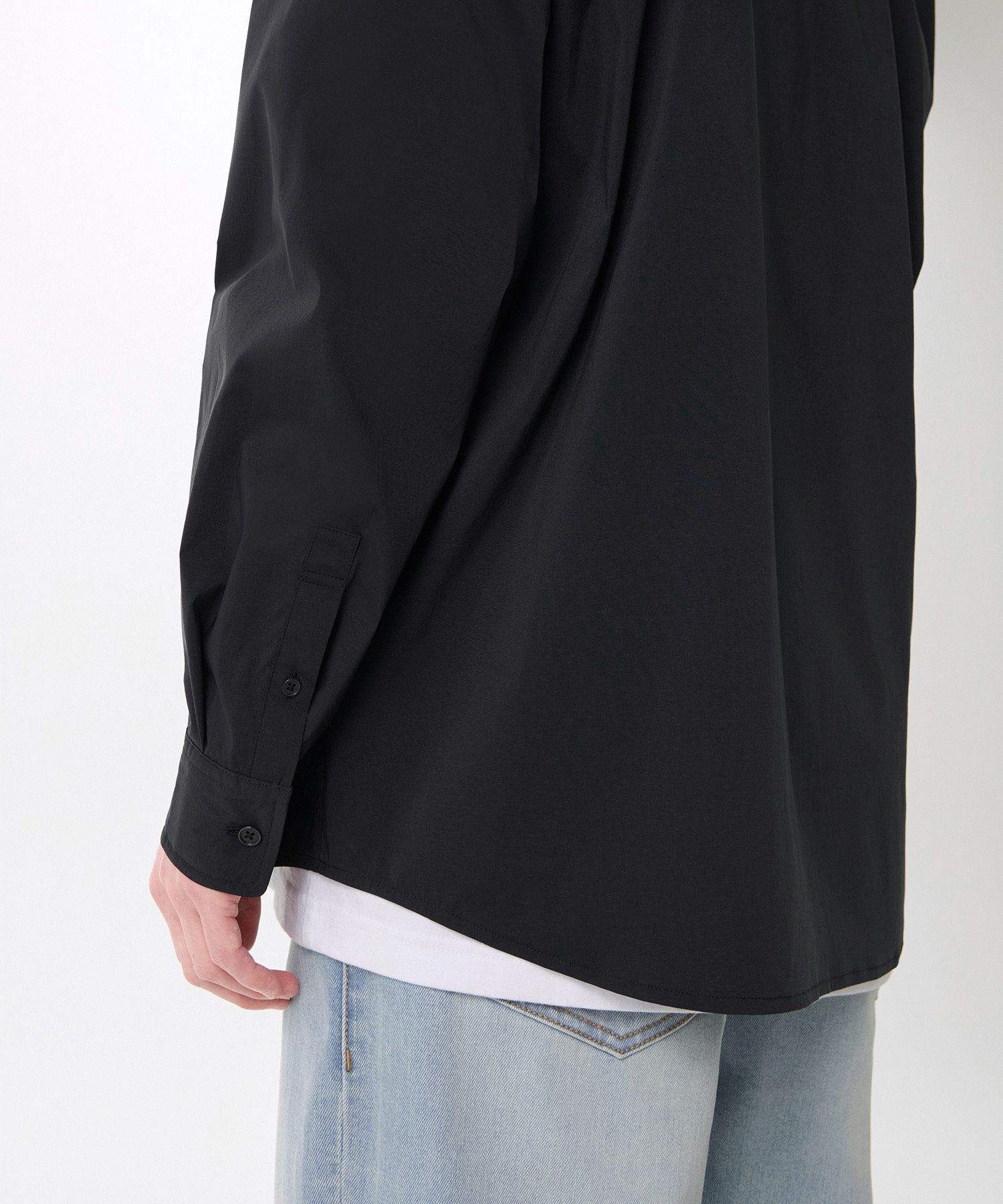 ★MUSINSA STANDARD★ Cool Standard Relaxed Nylon Shirt Black MUSINSA | MUSINSA STANDARD [Cool Standard] Relaxed Nylon