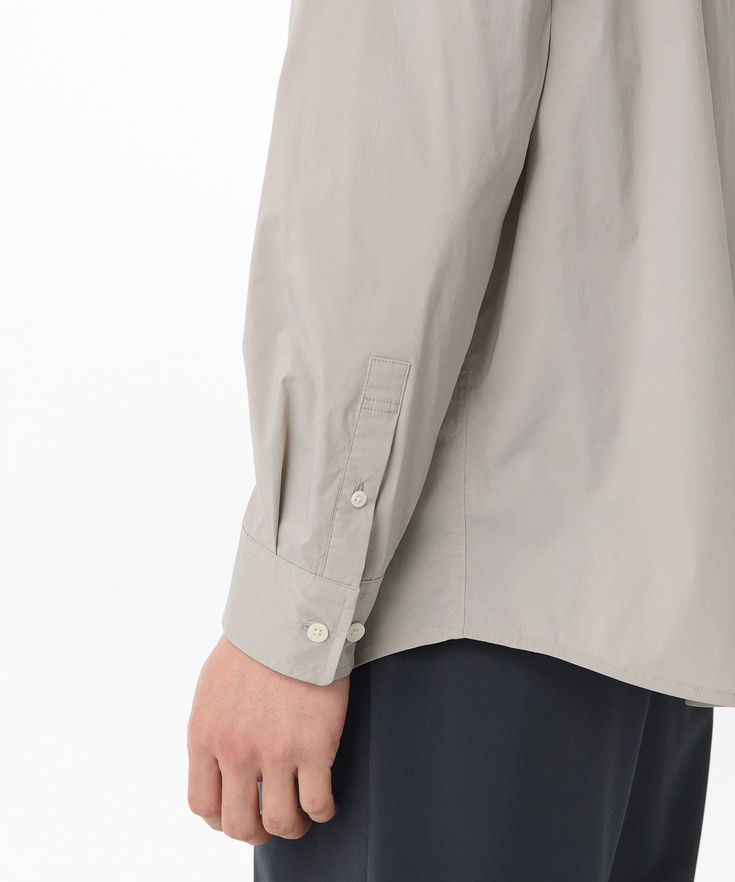 ★MUSINSA STANDARD★ Relaxed lightweight nylon shirt grey MM MUSINSA | MUSINSA STANDARD Relaxed lightweight nylon shirt