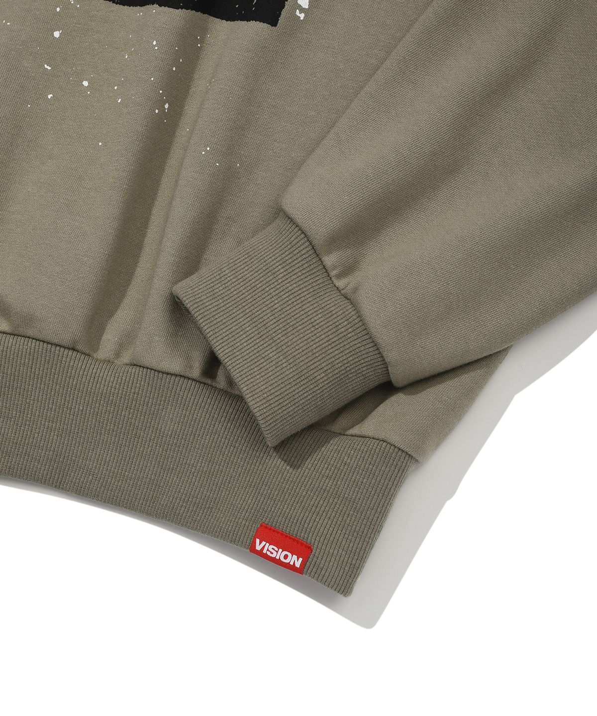 비전스트릿웨어(VISION STREETWEAR) VSW Rock Band Crewneck Khaki Gray