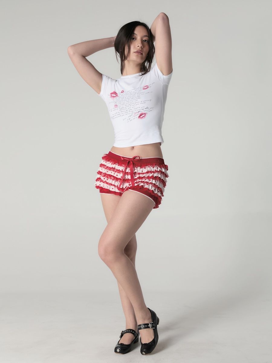 トップス glowny KISSING U CREW NECK TEE (WHITE) MUSINSA | GLOWNY KISSING U CREW NECK TEE (WHITE)
