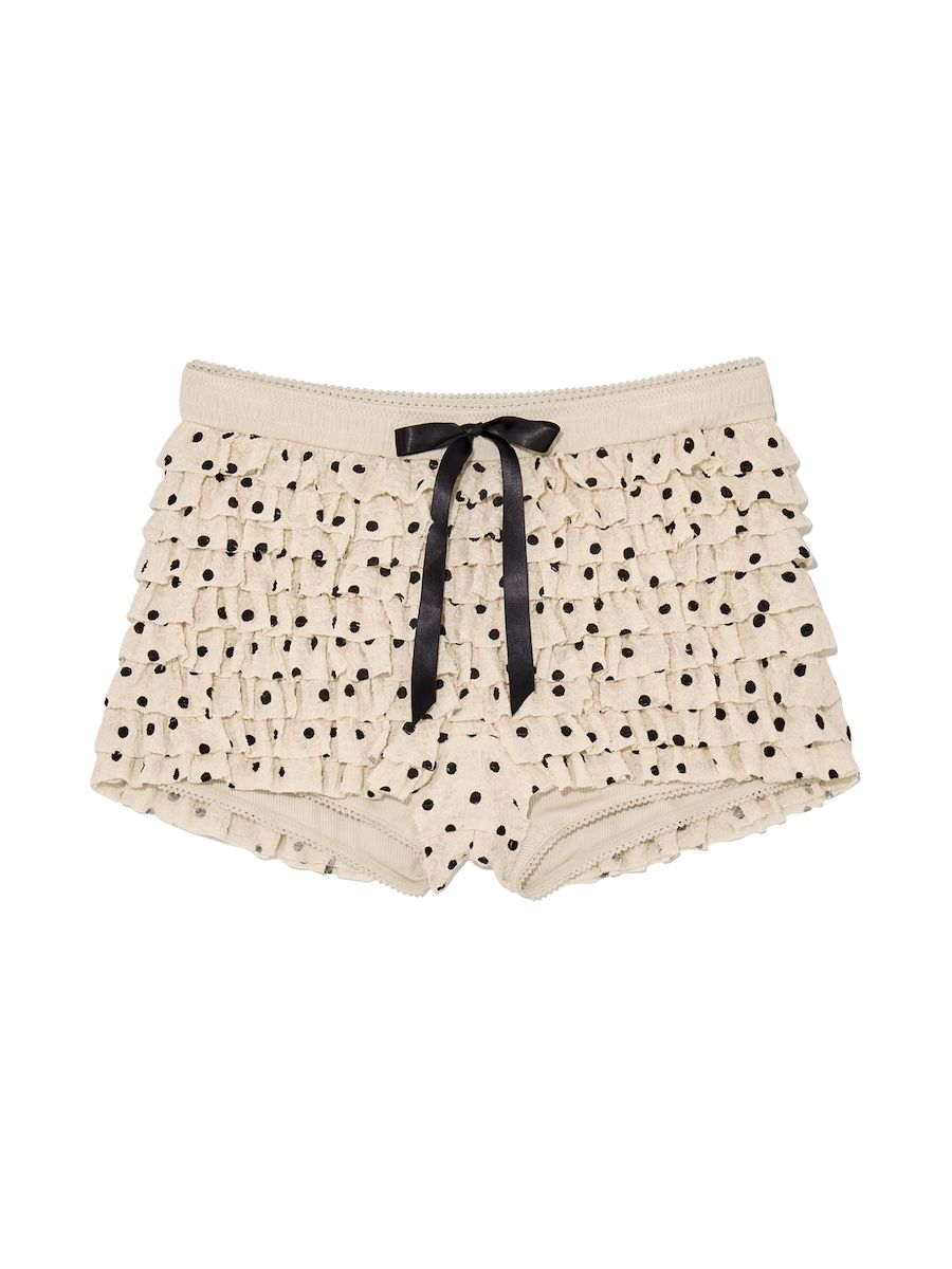 MUSINSA | GLOWNY COCO DOT BLOOMER SHORTS (BEIGE)