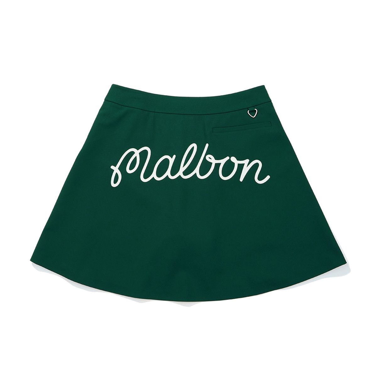 말본 골프(MALBON GOLF) 부분플리츠 레터링 스커트 GREEN (WOMAN)