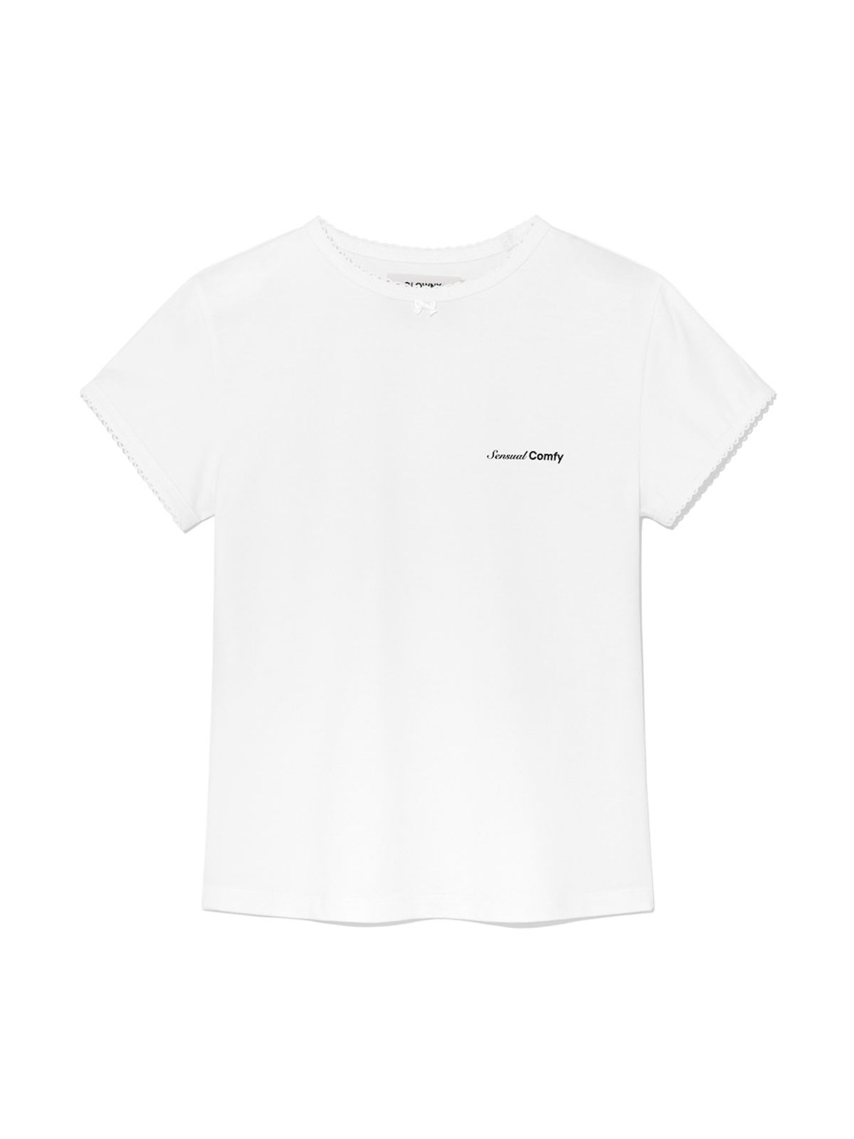 글로니(GLOWNY) COMFY AND SENSUAL TEE  (WHITE)