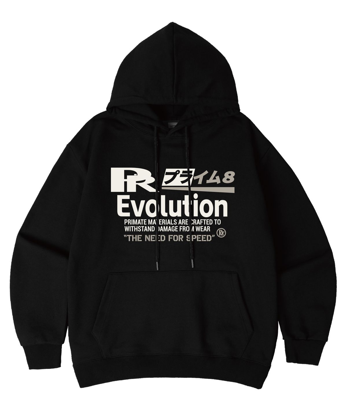 프라임에이트(PRIMATE) [기모/NO기모] EVOLUTION 오버핏 후드 티셔츠 9 COLORS