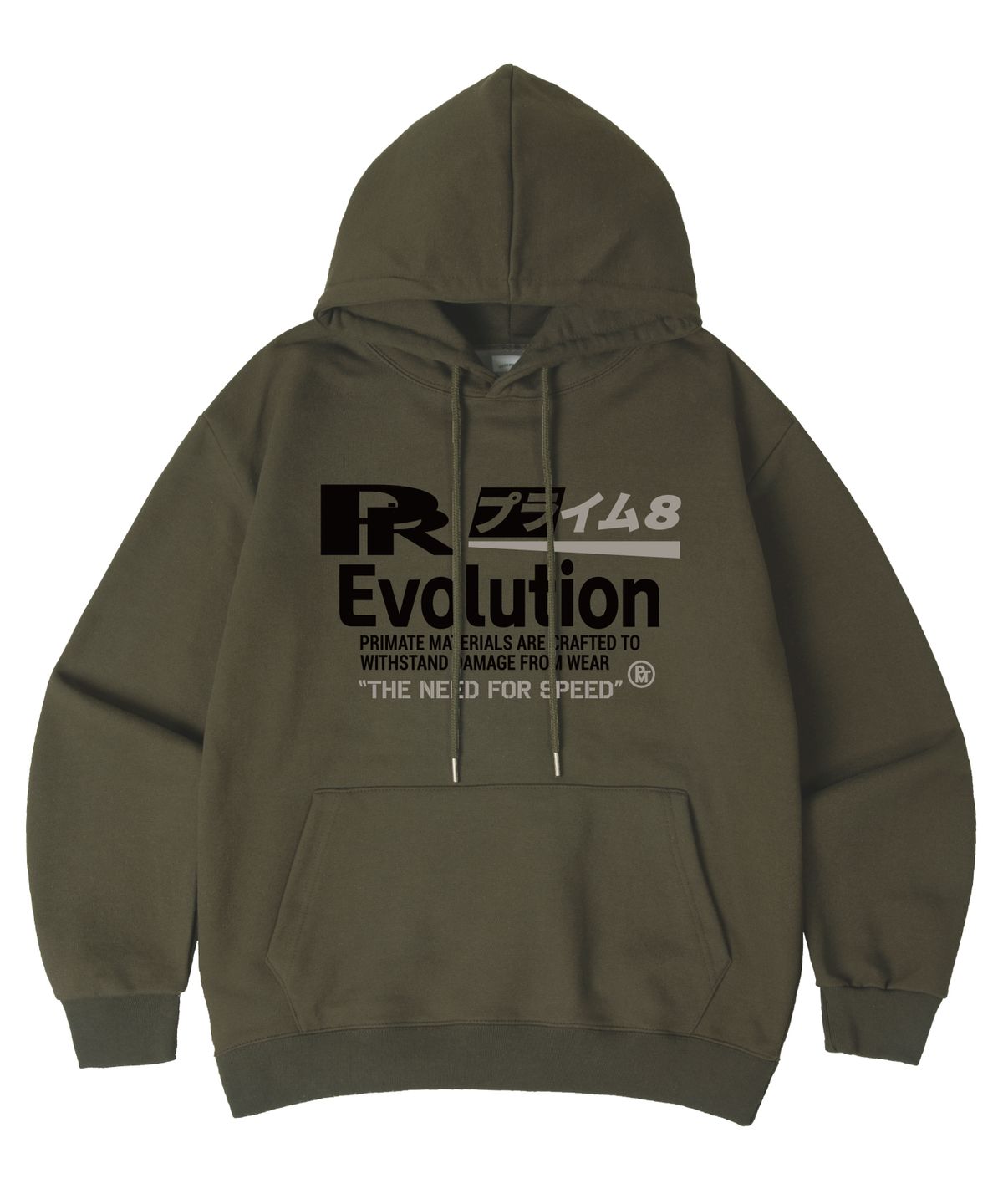 프라임에이트(PRIMATE) [기모/NO기모] EVOLUTION 오버핏 후드 티셔츠 9 COLORS