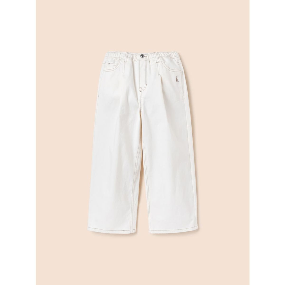 빈폴 키즈(BEANPOLE KIDS) 세미와이드 팬츠  화이트 (BI5121U900)