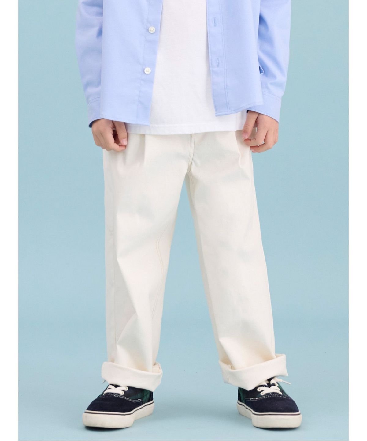 빈폴 키즈(BEANPOLE KIDS) 세미와이드 팬츠  화이트 (BI5121U900)