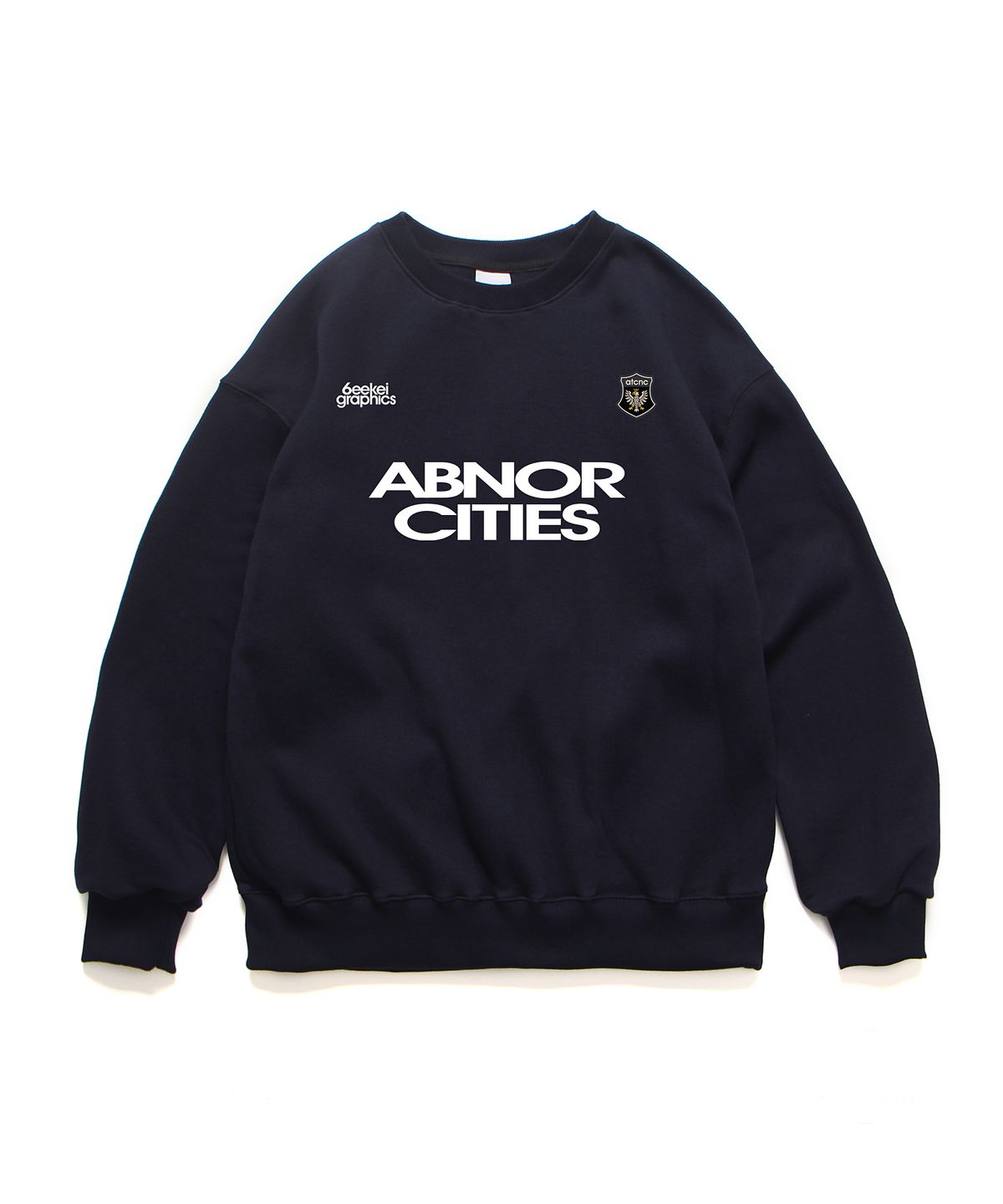 앱놀머씽(ABNORMALTHING) 앱놀시티즈 크루넥 라이트그레이 (ABNORCITIES CREWNECK LIGHT GREY)