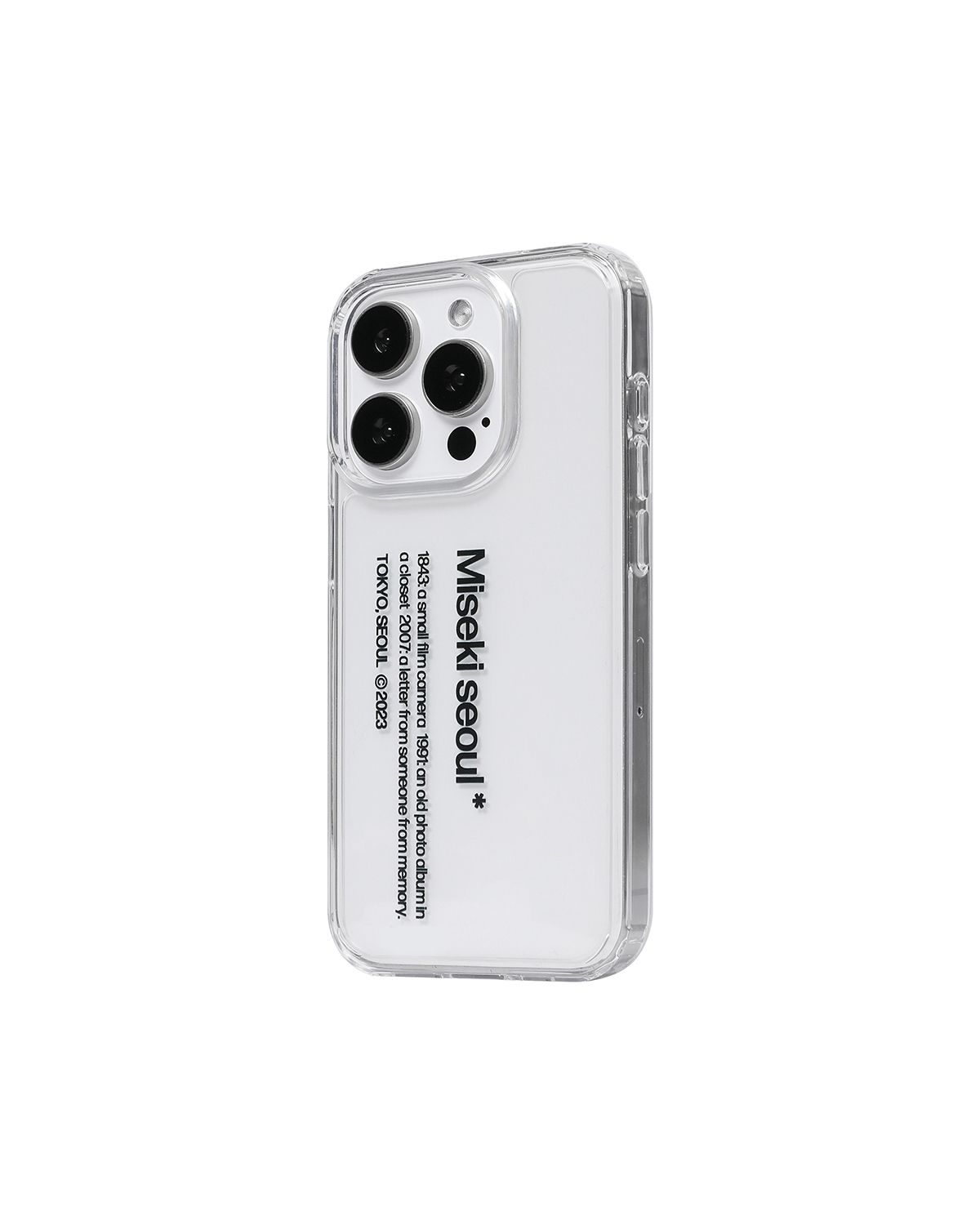 미세키서울(MISEKI SEOUL) Misekiseoul graphic case 01 CLEAR BLACK