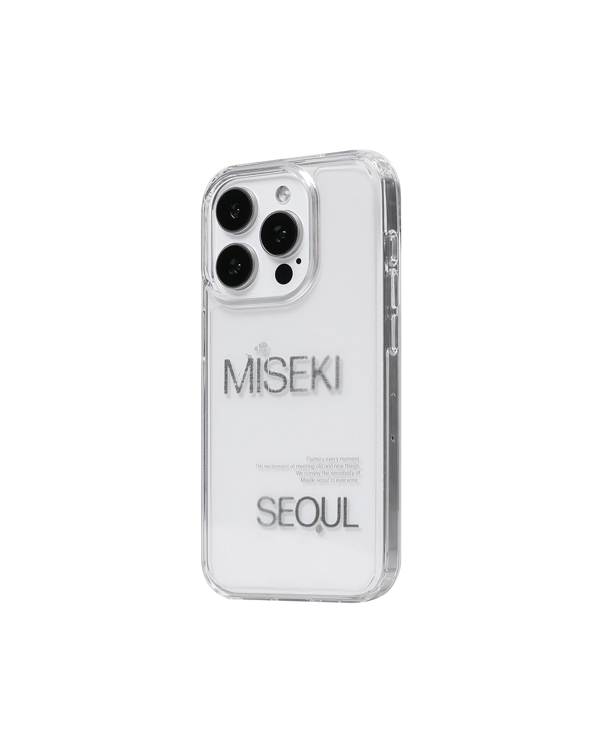 미세키서울(MISEKI SEOUL) Misekiseoul graphic case 02 CLEAR BLACK