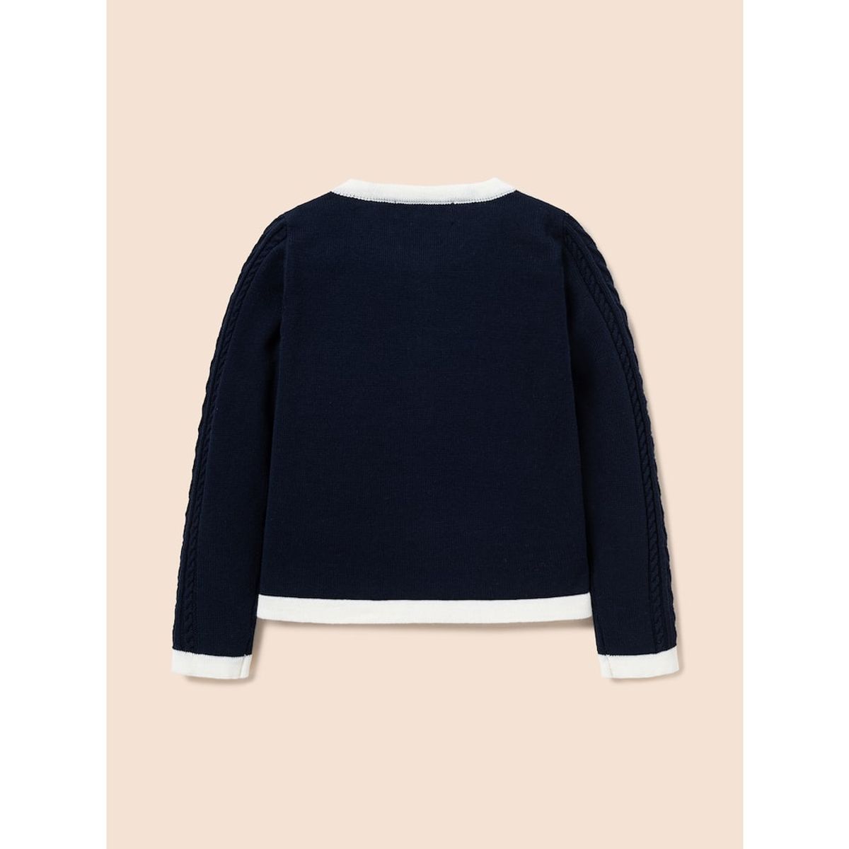 빈폴 키즈(BEANPOLE KIDS) [Essential] 여아 면 변형 케이블 카디건  네이비 (BI515AGE2R)
