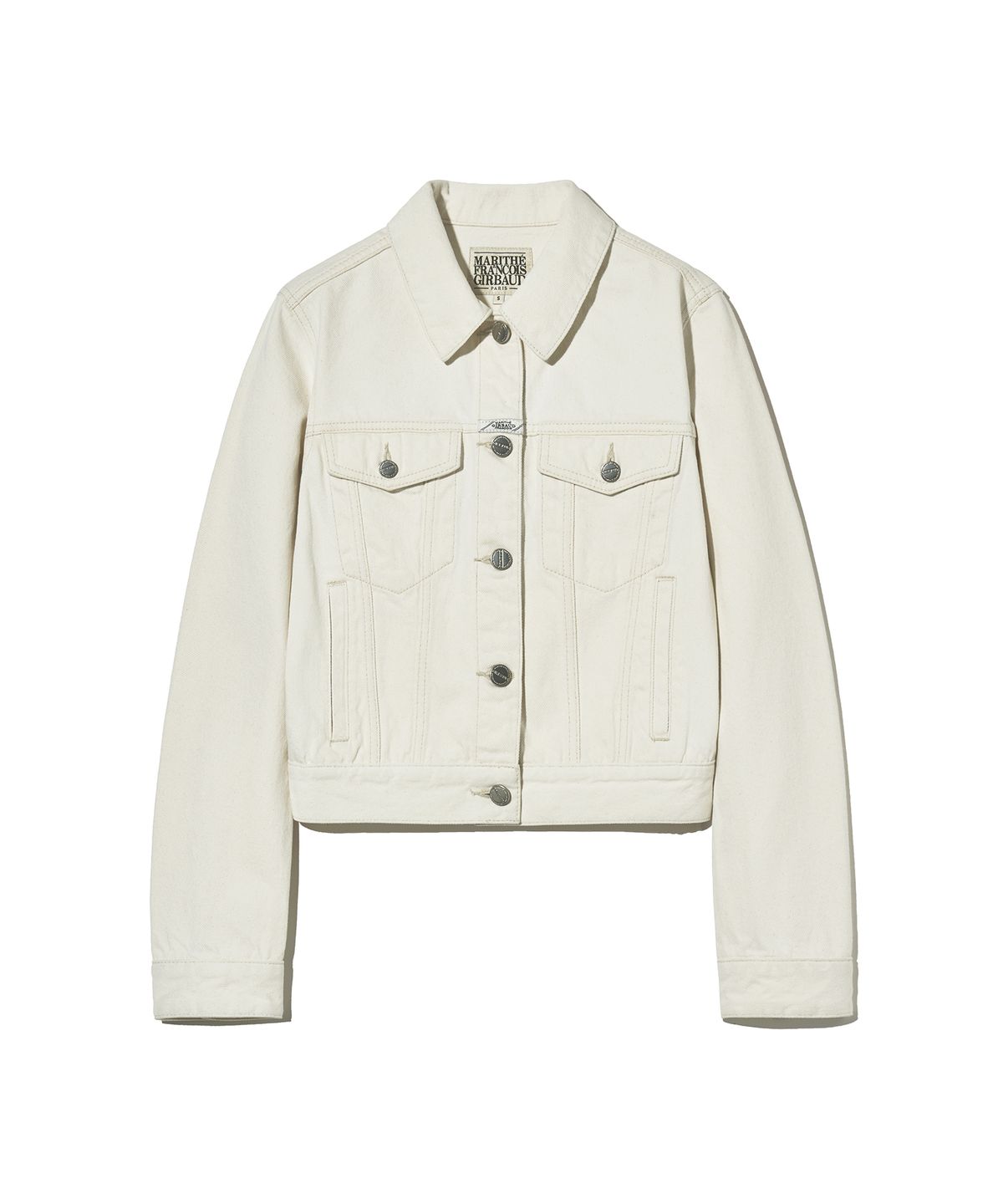 마리떼 프랑소와 저버(MARITHÉ + FRANҪOIS GIRBAUD) W DENIM TRUCKER JACKET ecru