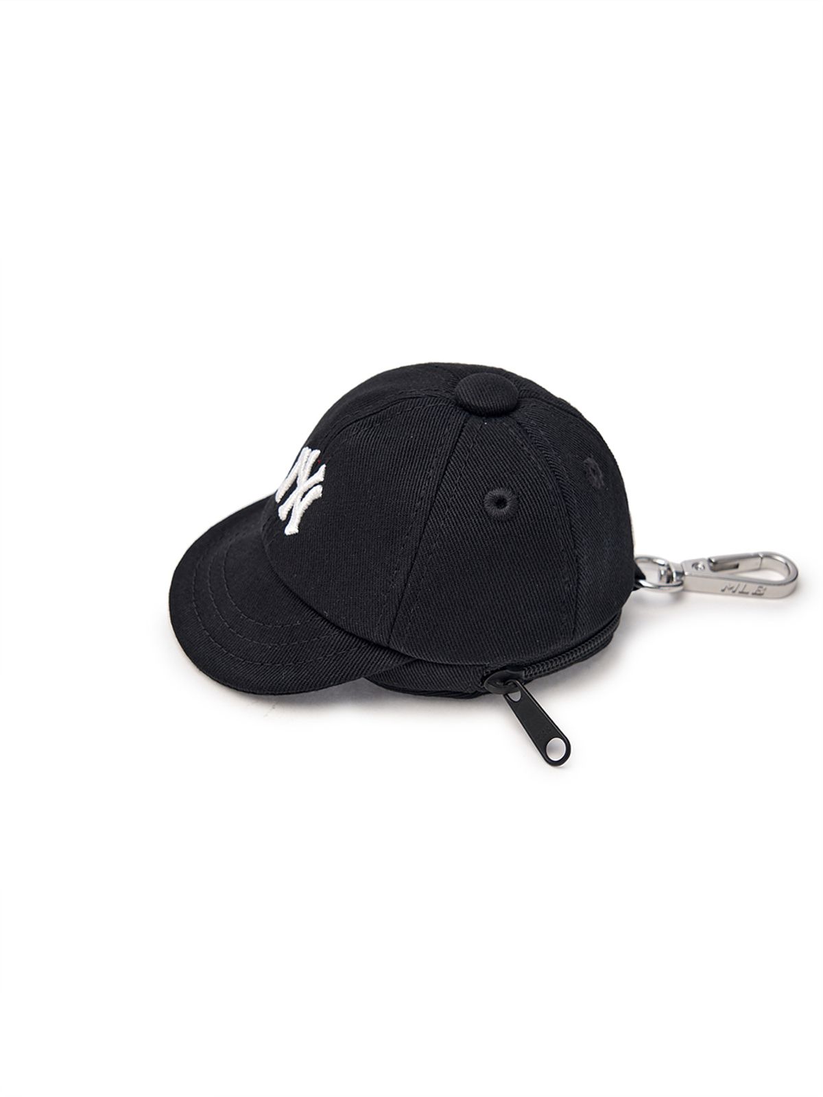 엠엘비(MLB) 베이직 볼캡 파우치 키링 NY (Black)
