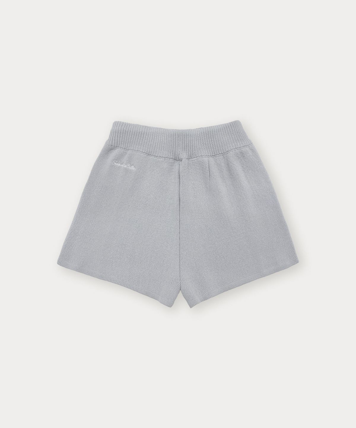 썸웨어버터(SOMEWHEREBUTTER) Cotton Cable Knit Pants - Light Grey