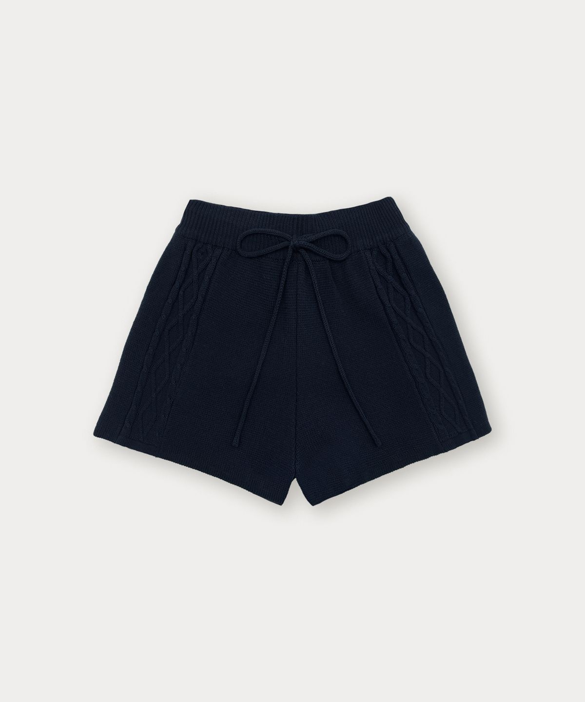 썸웨어버터(SOMEWHEREBUTTER) Cotton Cable Knit Pants - Navy
