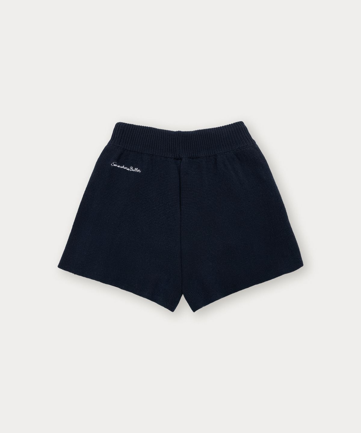 썸웨어버터(SOMEWHEREBUTTER) Cotton Cable Knit Pants - Navy