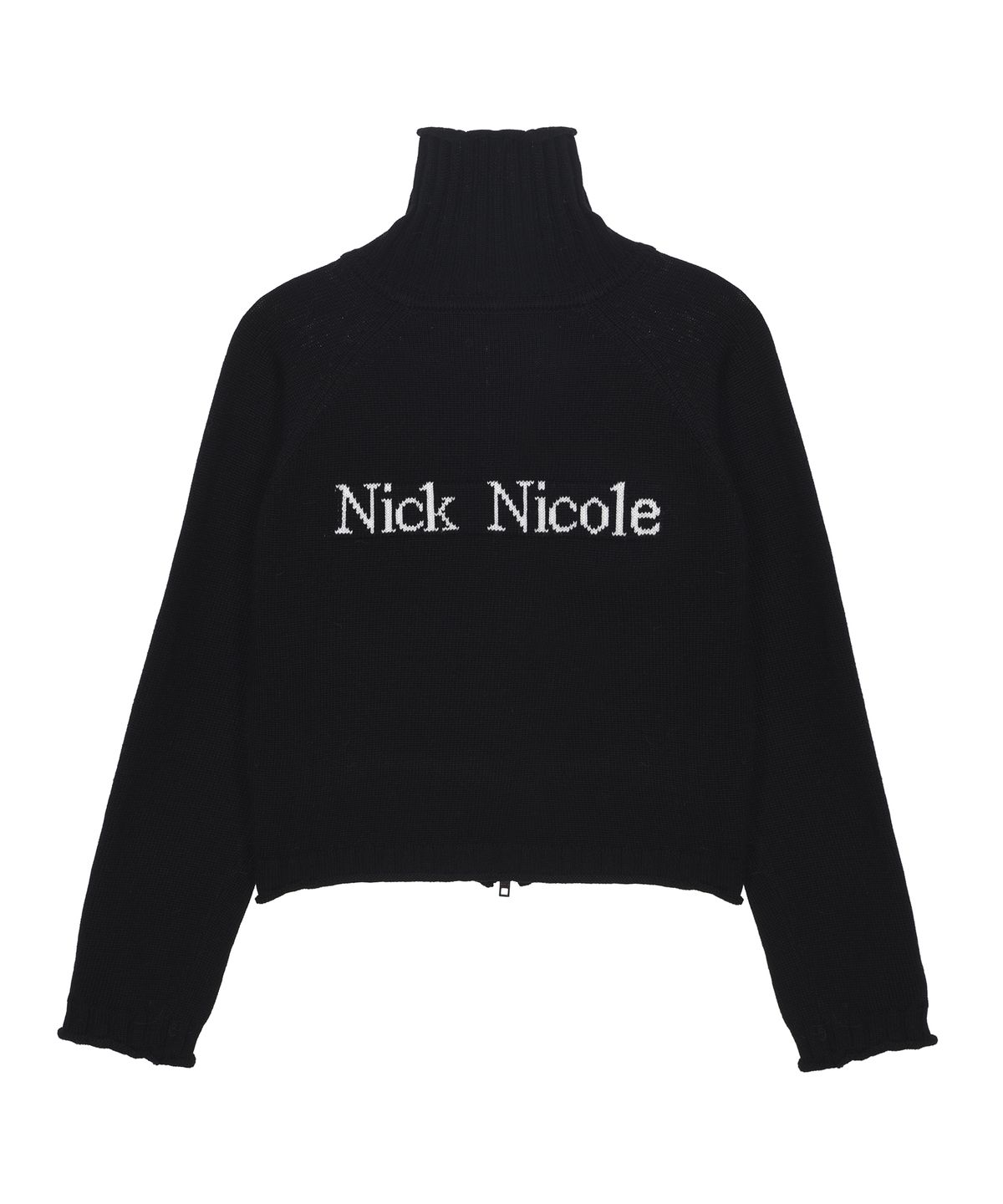 닉앤니콜(NICK&NICOLE) NICOLE JAQUARD KNIT CARDIGAN_BLACK