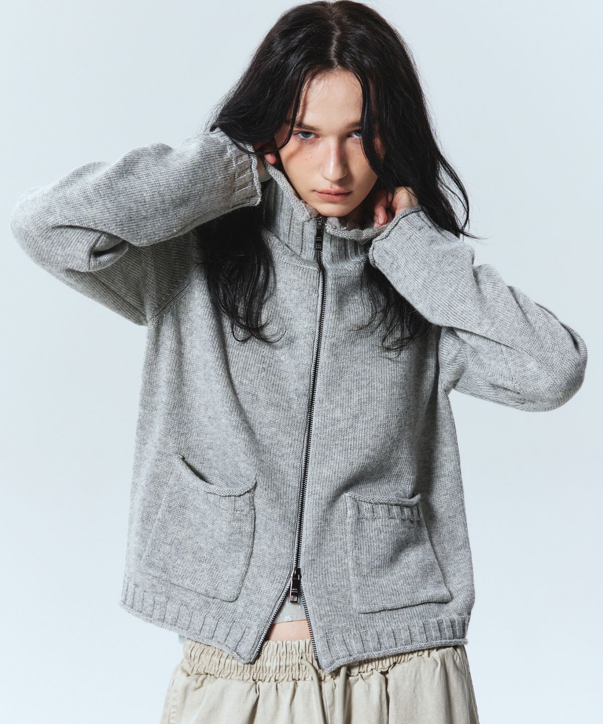 닉앤니콜(NICK&NICOLE) NICOLE JAQUARD KNIT CARDIGAN_2COLOR