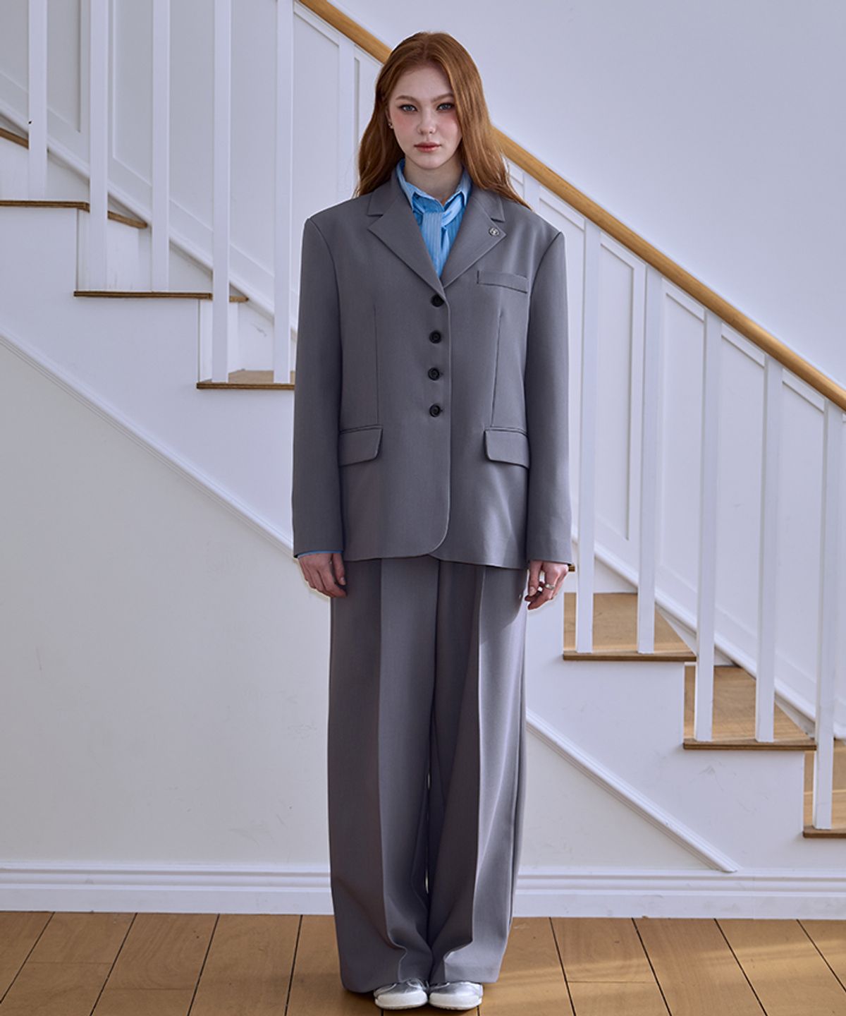 로제프란츠(ROSEFRANTZ) Four Button Overfit Jacket [Gray]