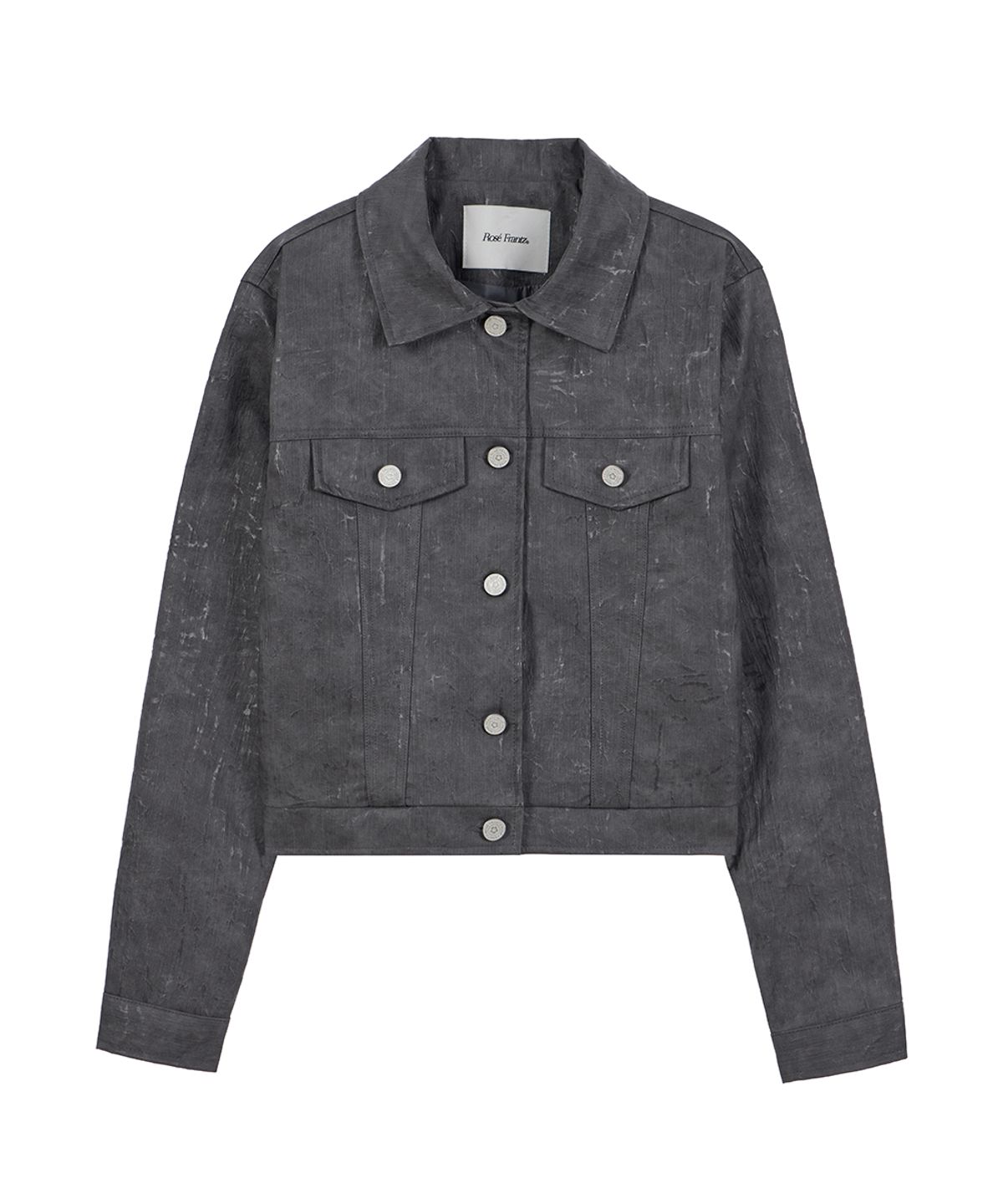 로제프란츠(ROSEFRANTZ) Crack Leather Jacket [Gray]